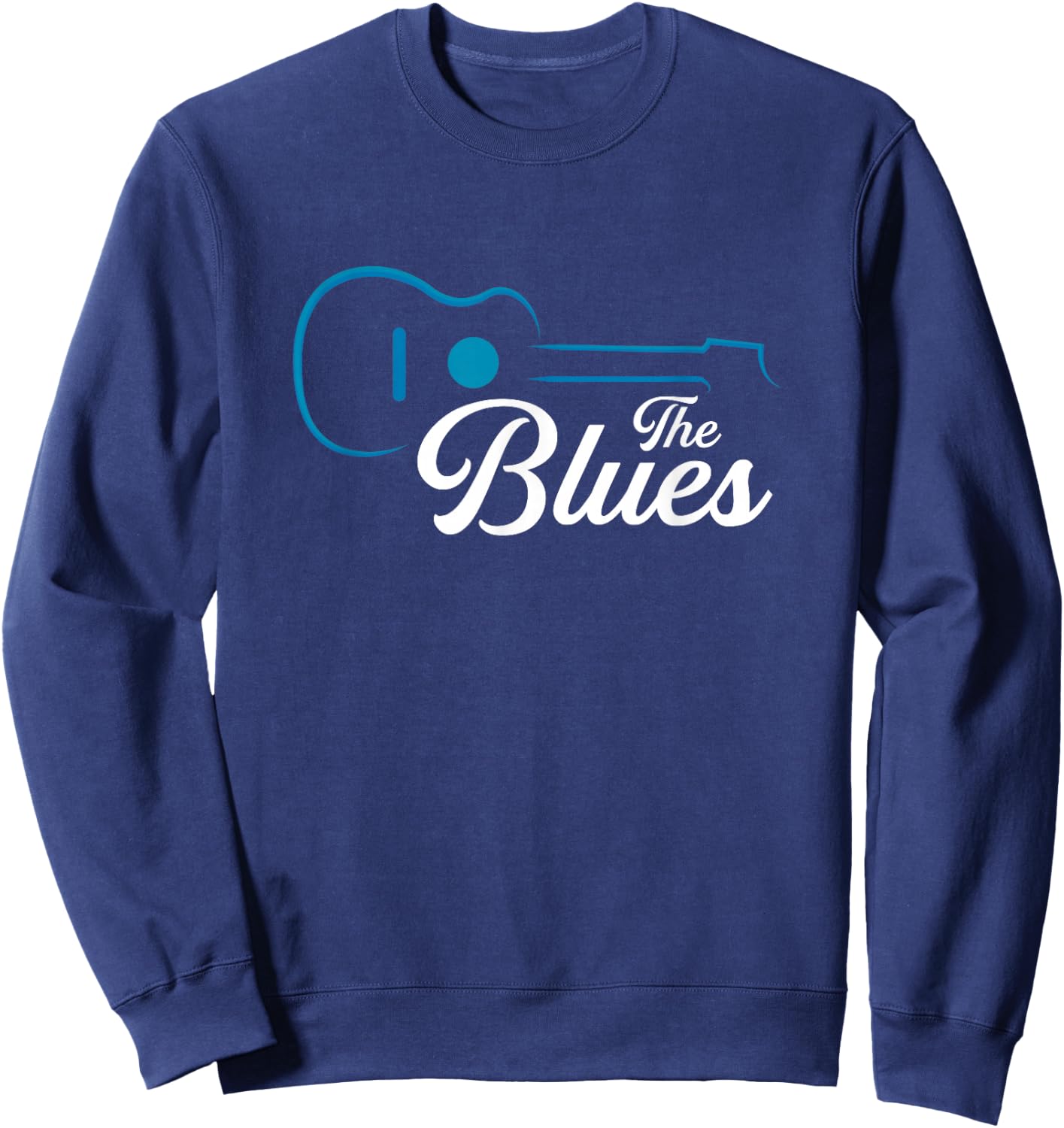 The Blues | American Folk Music | Guitar Musician Sweatshirt - Sweatshirt | Navy