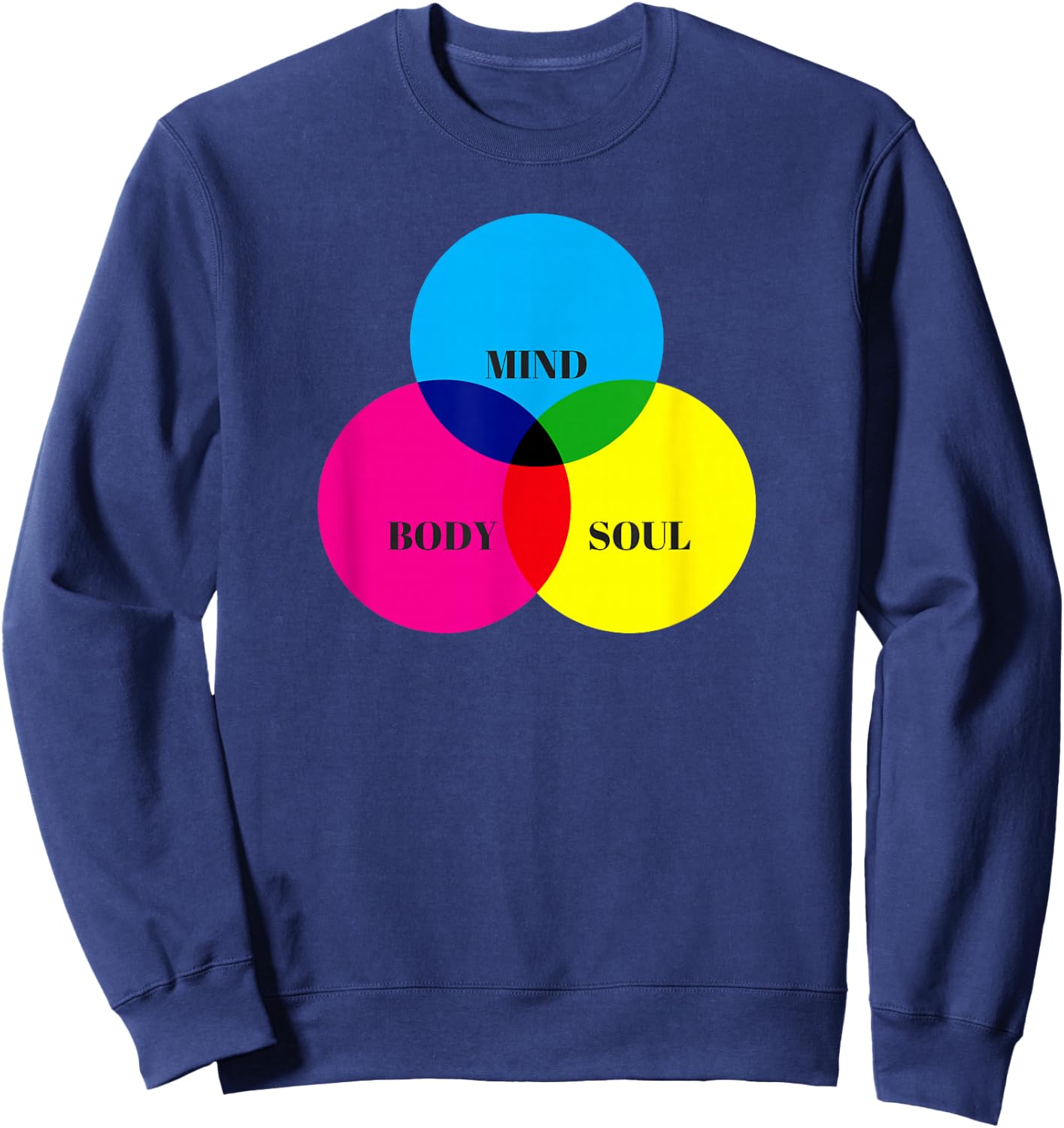 Mind Body Soul. Sweatshirt - Sweatshirt | Navy
