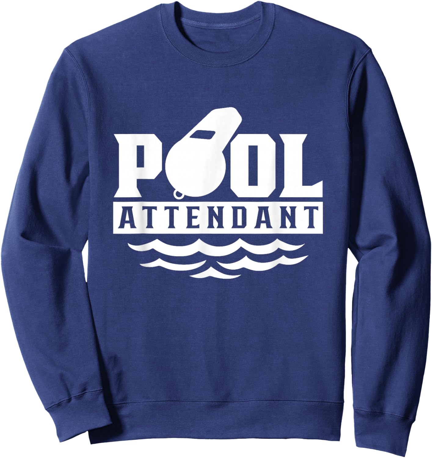 Pool Attendant Swimming Attendants Rescuer Sweatshirt - Sweatshirt | Navy