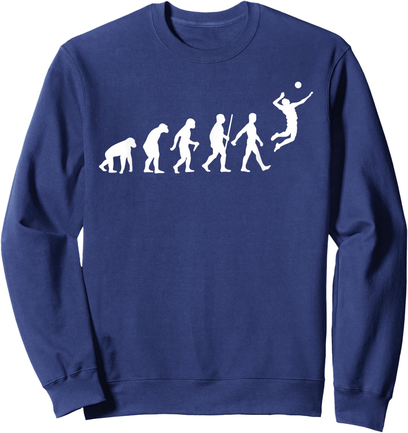 Funny Volleyball Design Women Ball Sports Athletes Sweatshirt - Sweatshirt | Navy