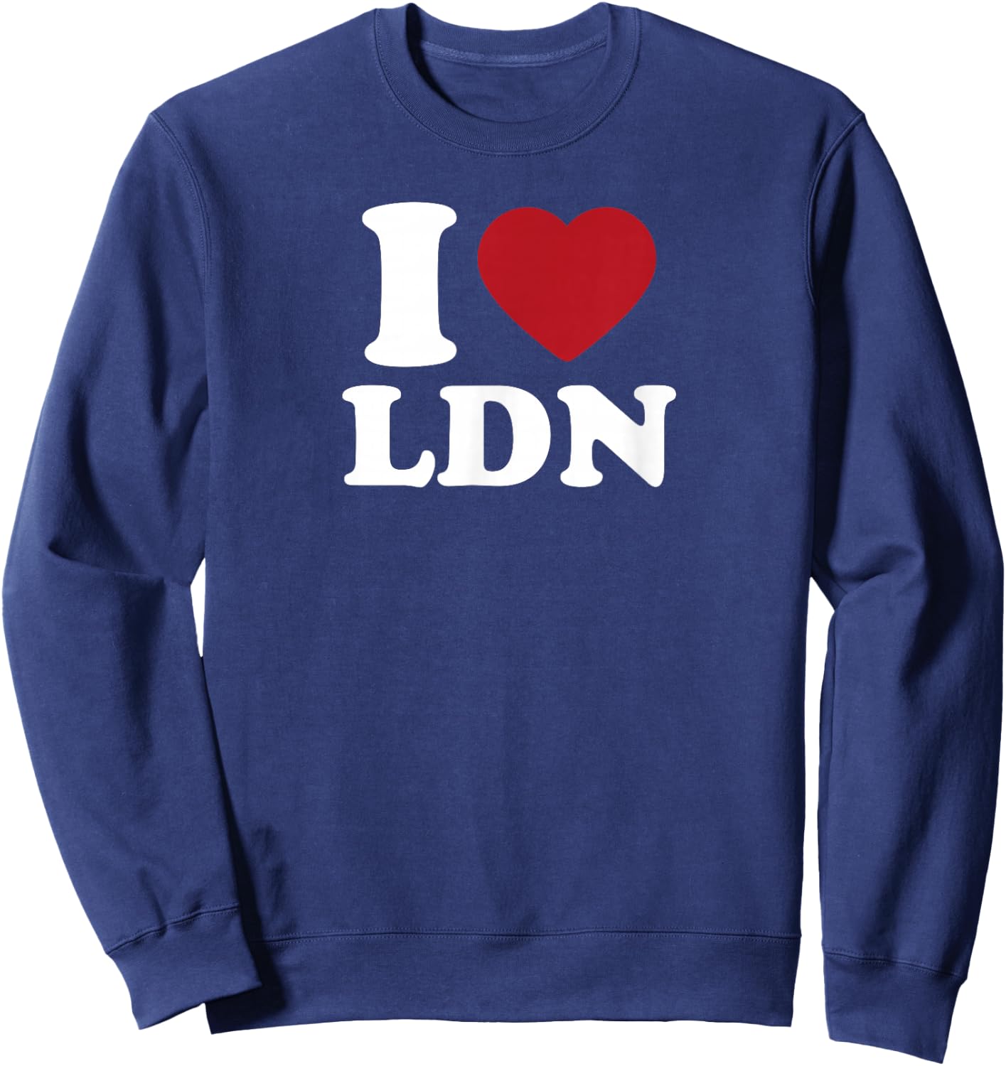 I Love LDN, I Heart LDN Sweatshirt - Sweatshirt | Navy