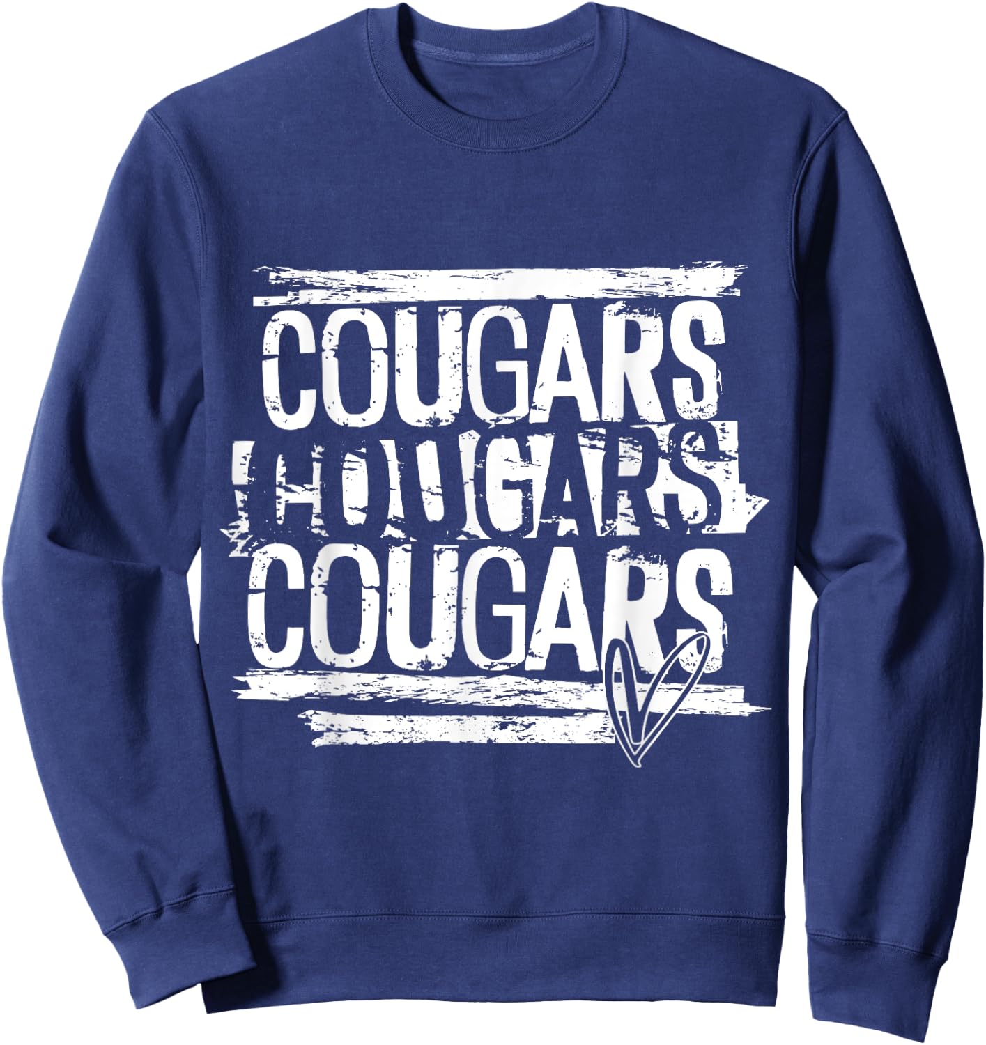 Cougars Teacher Student School Sports Fan Team Spirit Men Women Girls Kids Sweatshirt - Sweatshirt | Navy