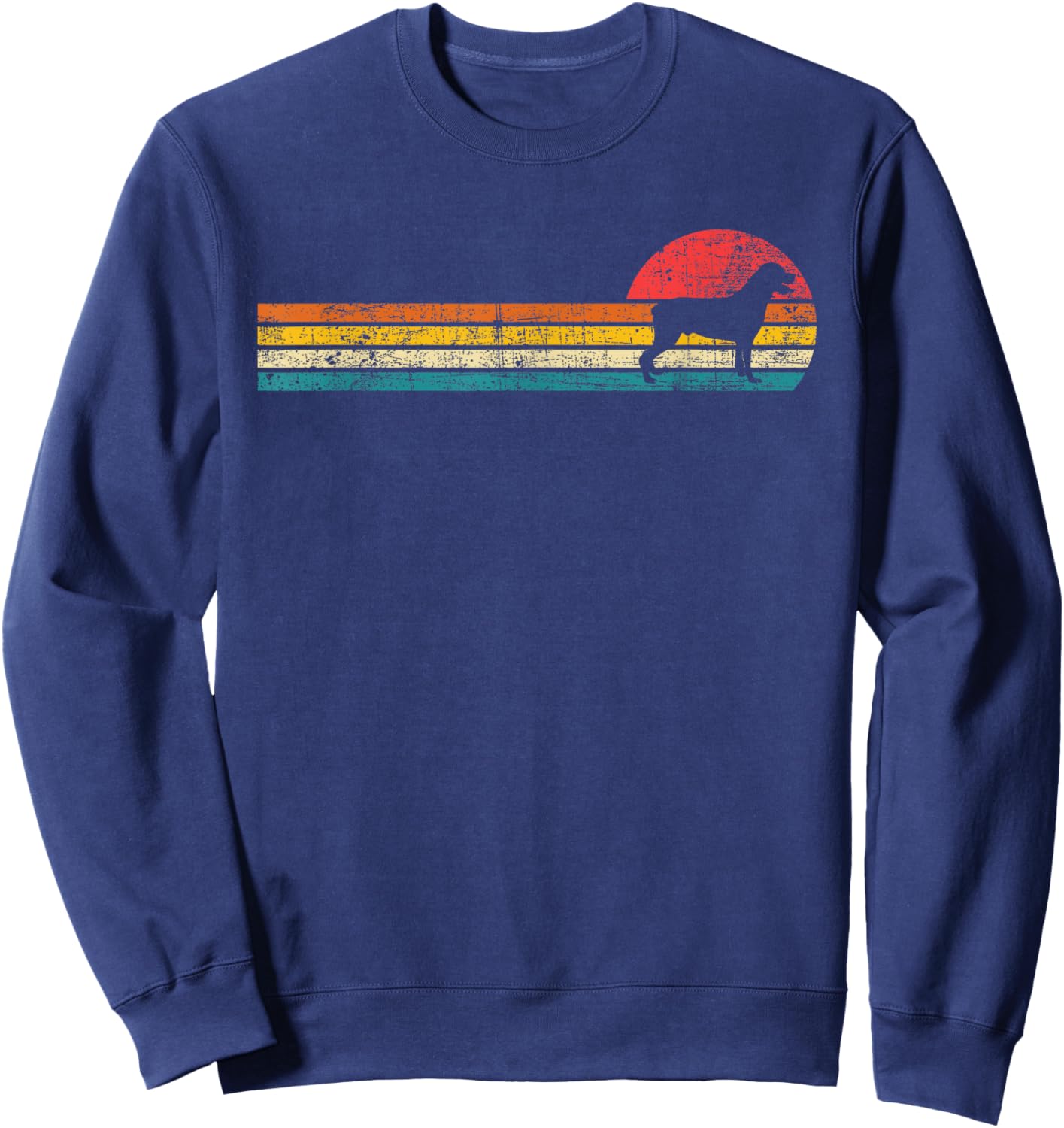 Retro Vintage Rottweiler - Dog Breeder Animal Lover Puppy Sweatshirt - Sweatshirt | Navy