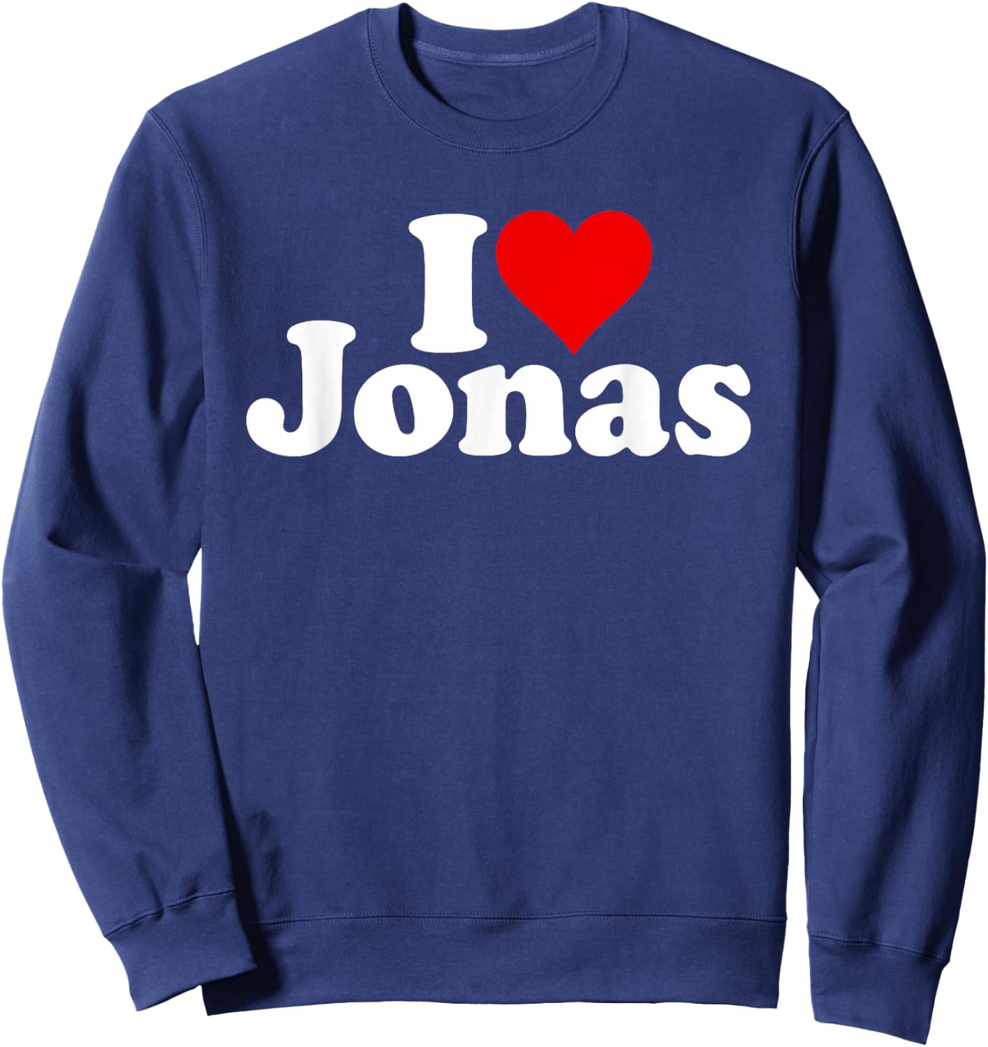 I Love Heart Jonas Sweatshirt - Sweatshirt | Navy