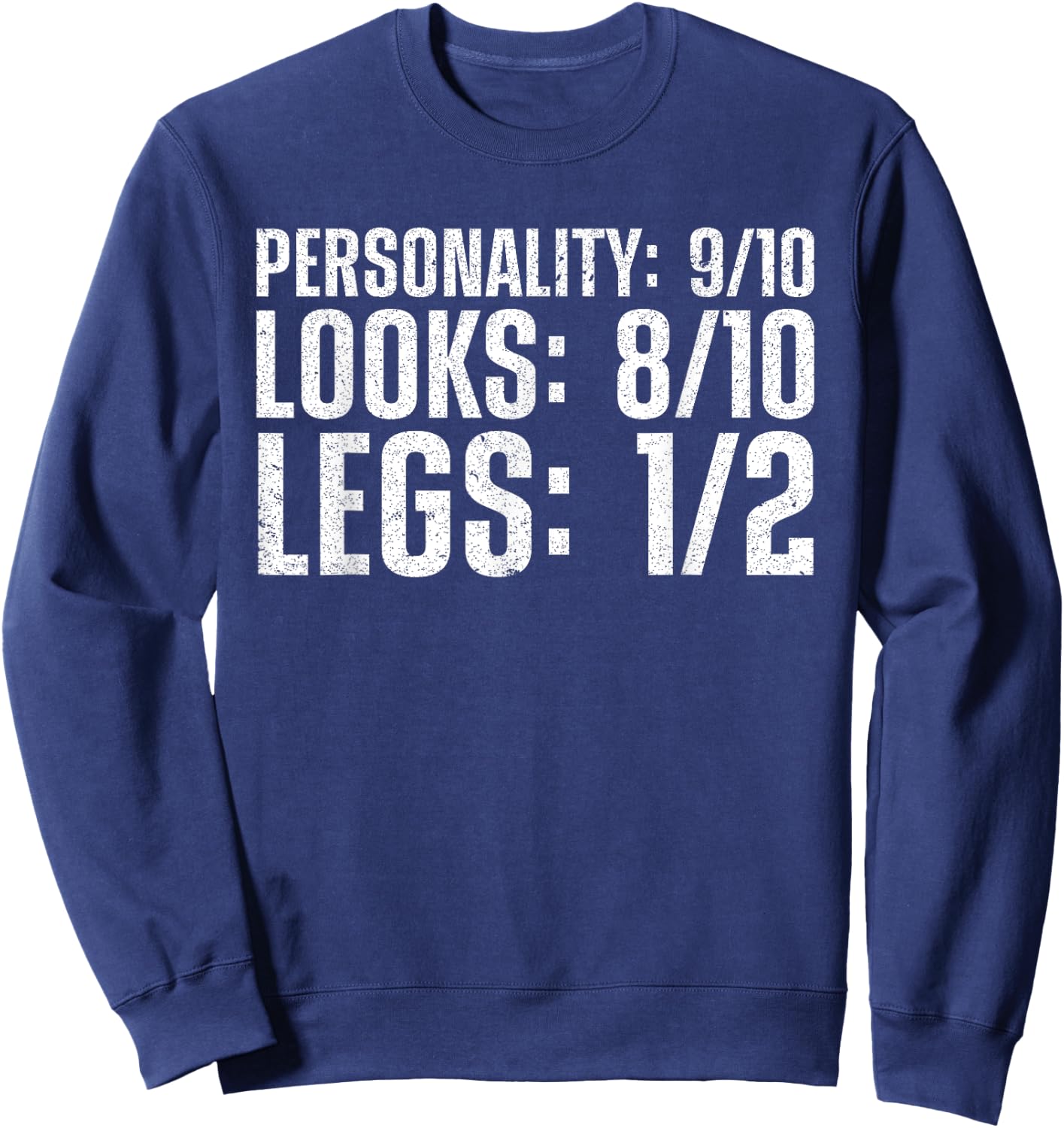 Cool Leg Amputation Art Women Leg Amputation Amputee Sweatshirt - Sweatshirt | Navy