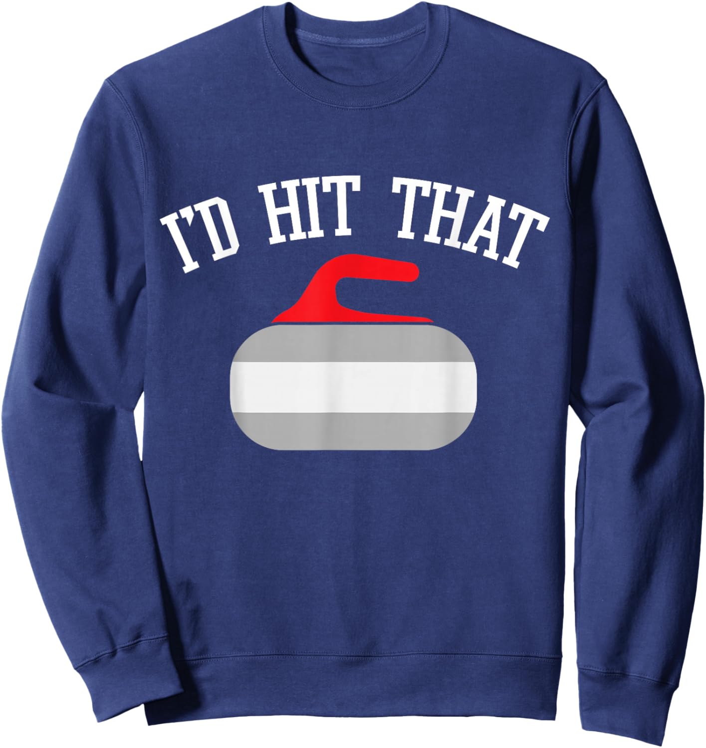 Funny Curler I Curling Stone I Curling Player Sweatshirt - Sweatshirt | Navy