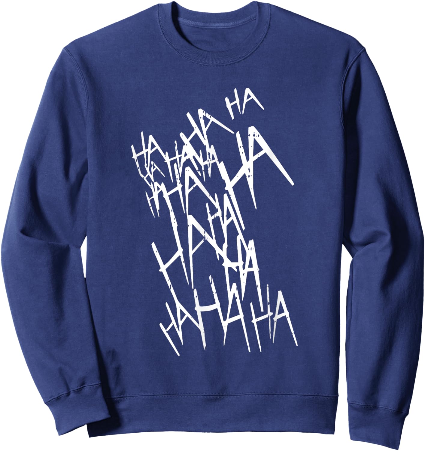 Hahaha Halloween Costume Funny Men Women Kids Sweatshirt - Sweatshirt | Navy