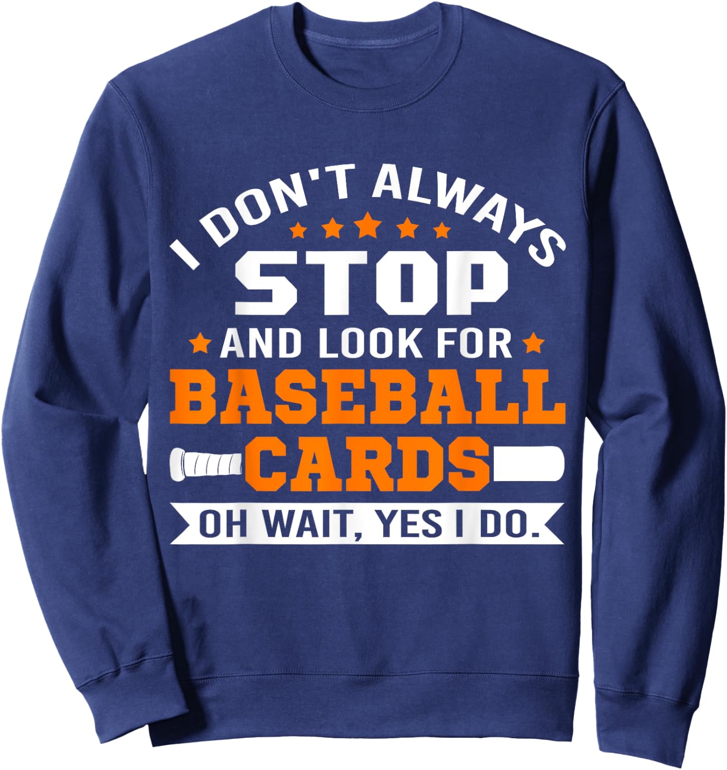 Sport Cards Collection & Baseball Card Collector Sweatshirt - Sweatshirt | Navy
