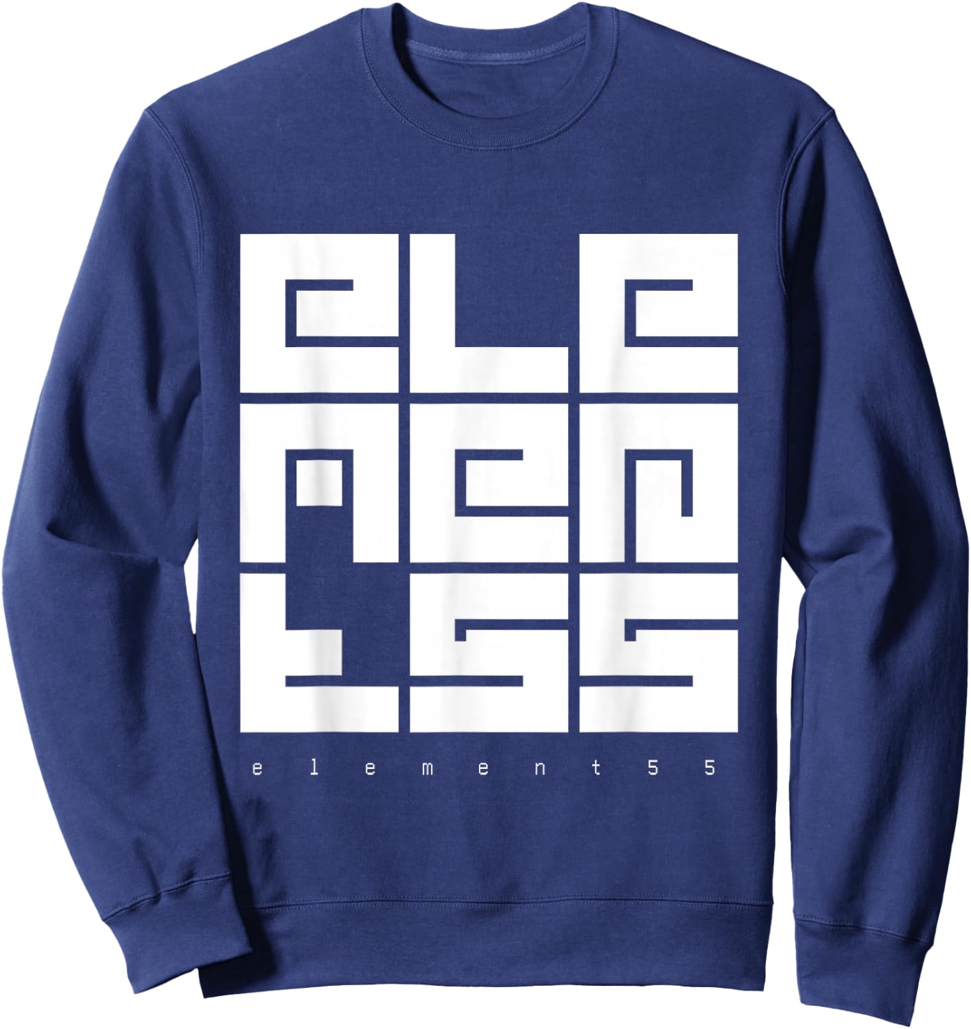 AMZN Element55 Block Logo Sweatshirt - Sweatshirt | Navy