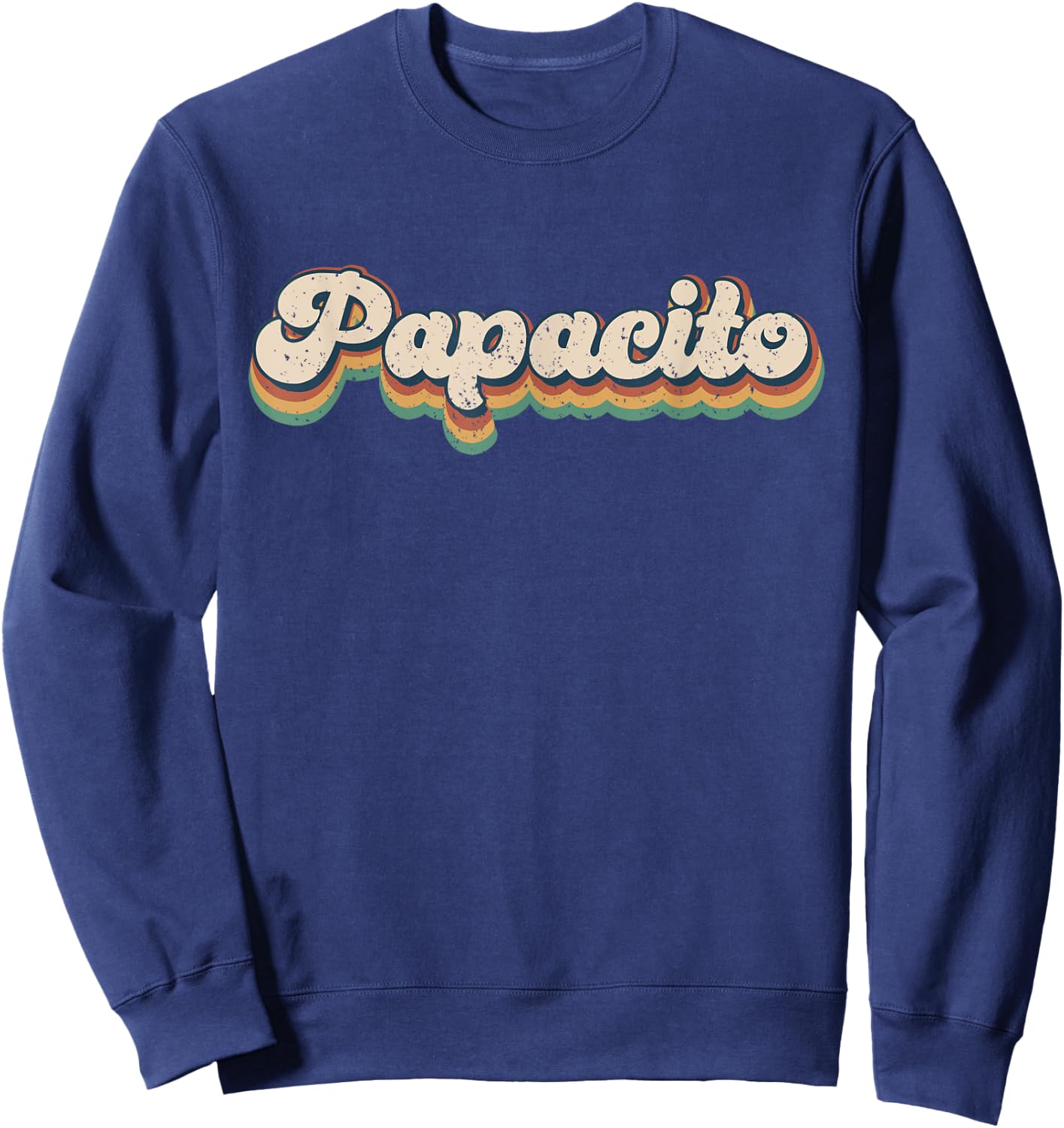 Papacito Retro Top Cute Vintage Dad Sweatshirt - Sweatshirt | Navy