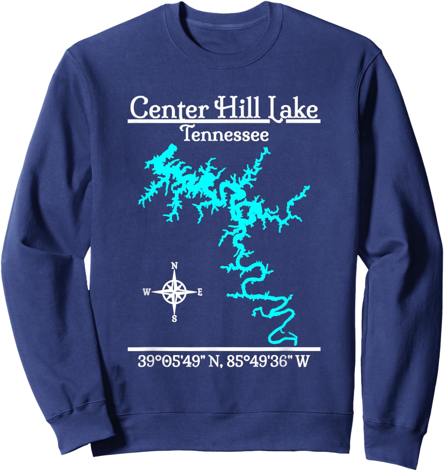 Center Hill Lake - Tennessee Sweatshirt - Sweatshirt | Navy