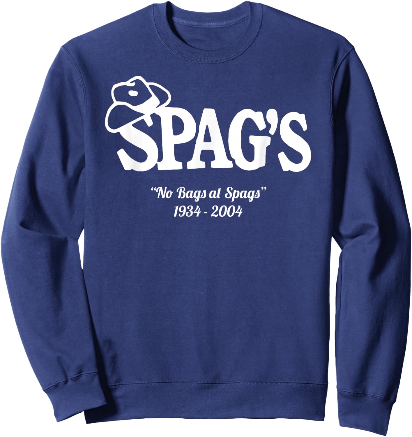 Spags, Massachusetts Vintage Retro Company Worcester Sweatshirt - Sweatshirt | Navy