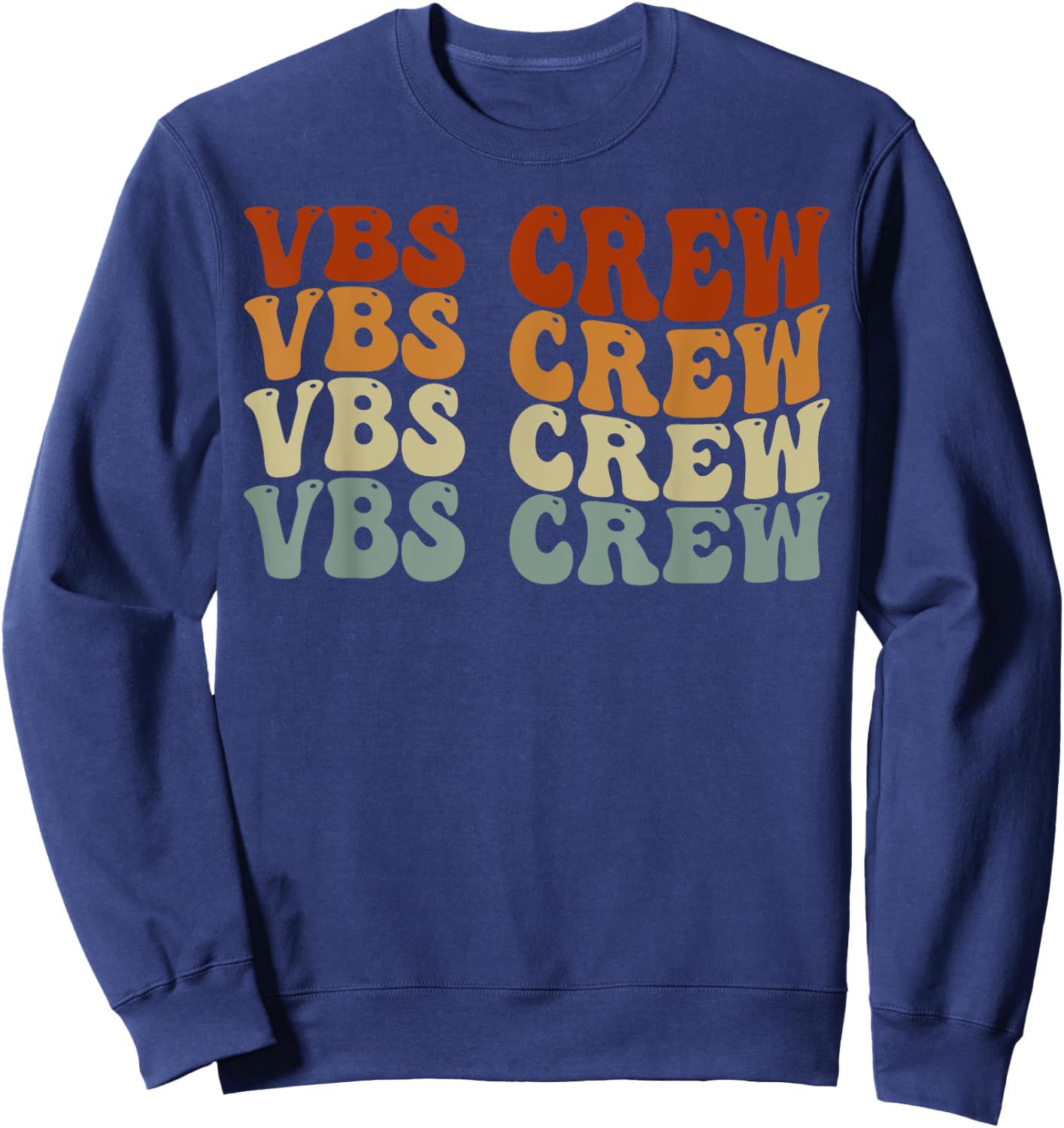 VBS Crew Vacation Bible VBS Teacher Vintage Christian School Sweatshirt - Sweatshirt | Navy