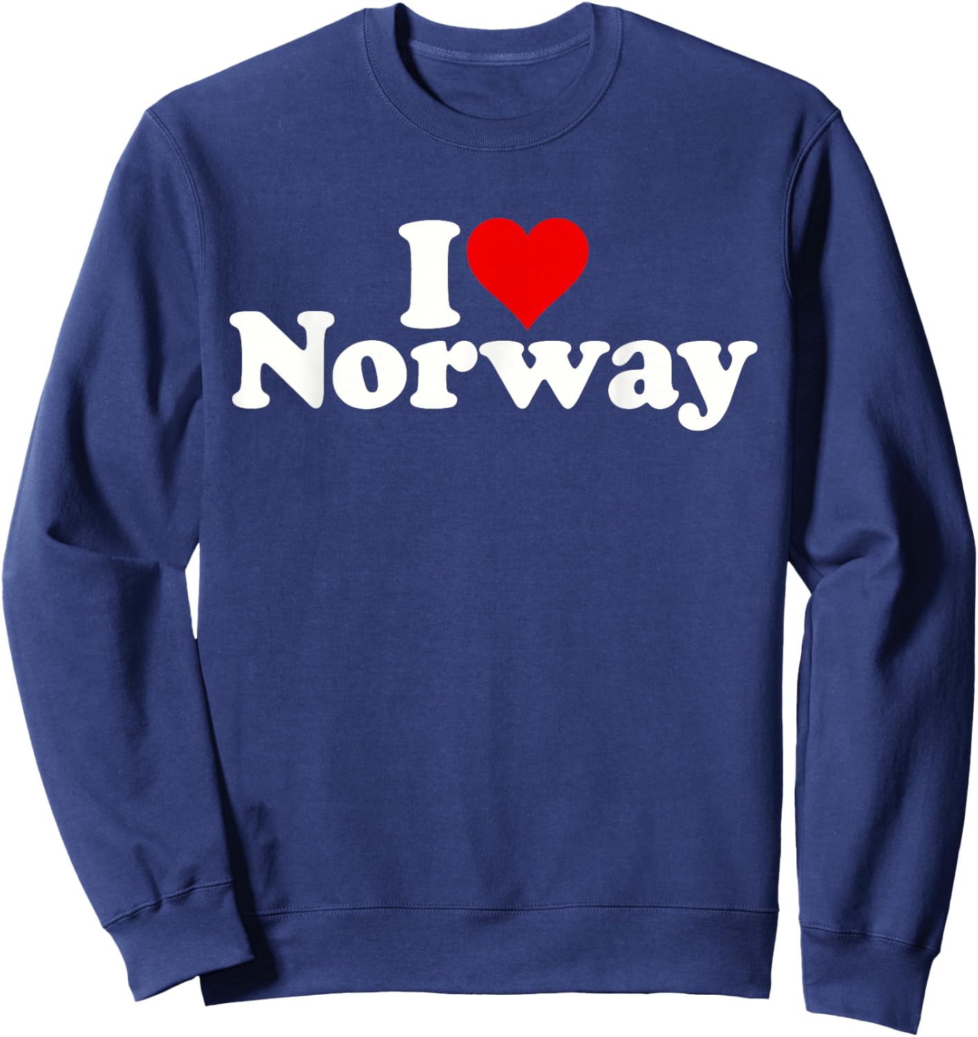I Love Heart Norway Sweatshirt - Sweatshirt | Navy