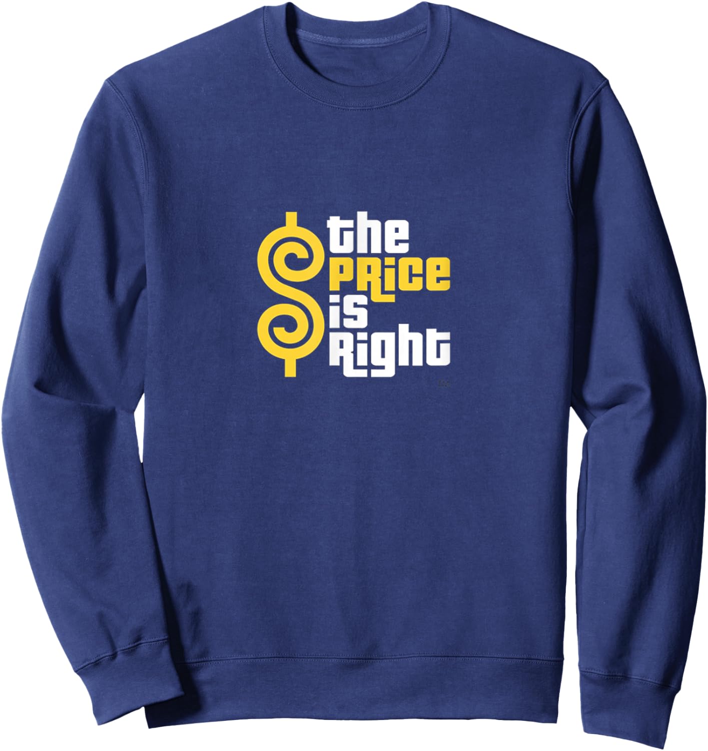 The Price is Right Yellow and White Logo Sweatshirt - Sweatshirt | Navy