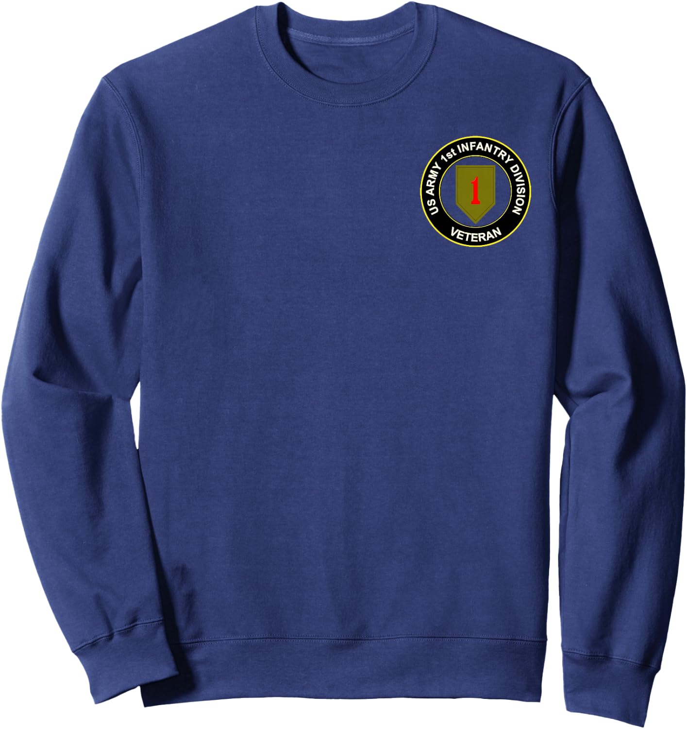 Veterans Day Shirt Big Red One 1st Infantry Division Sweatshirt - Sweatshirt | Navy