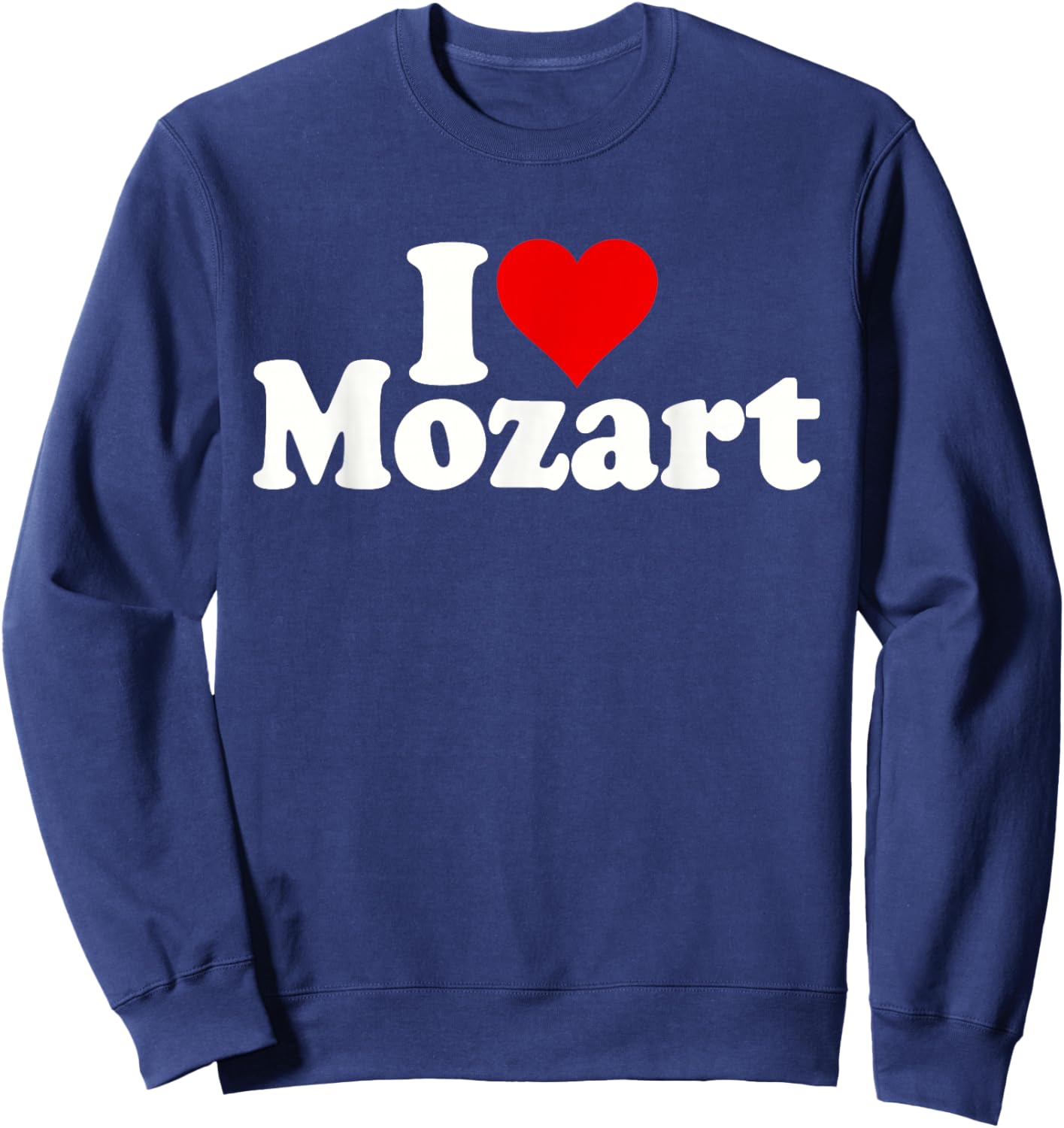 I Love Heart Mozart Sweatshirt - Sweatshirt | Navy