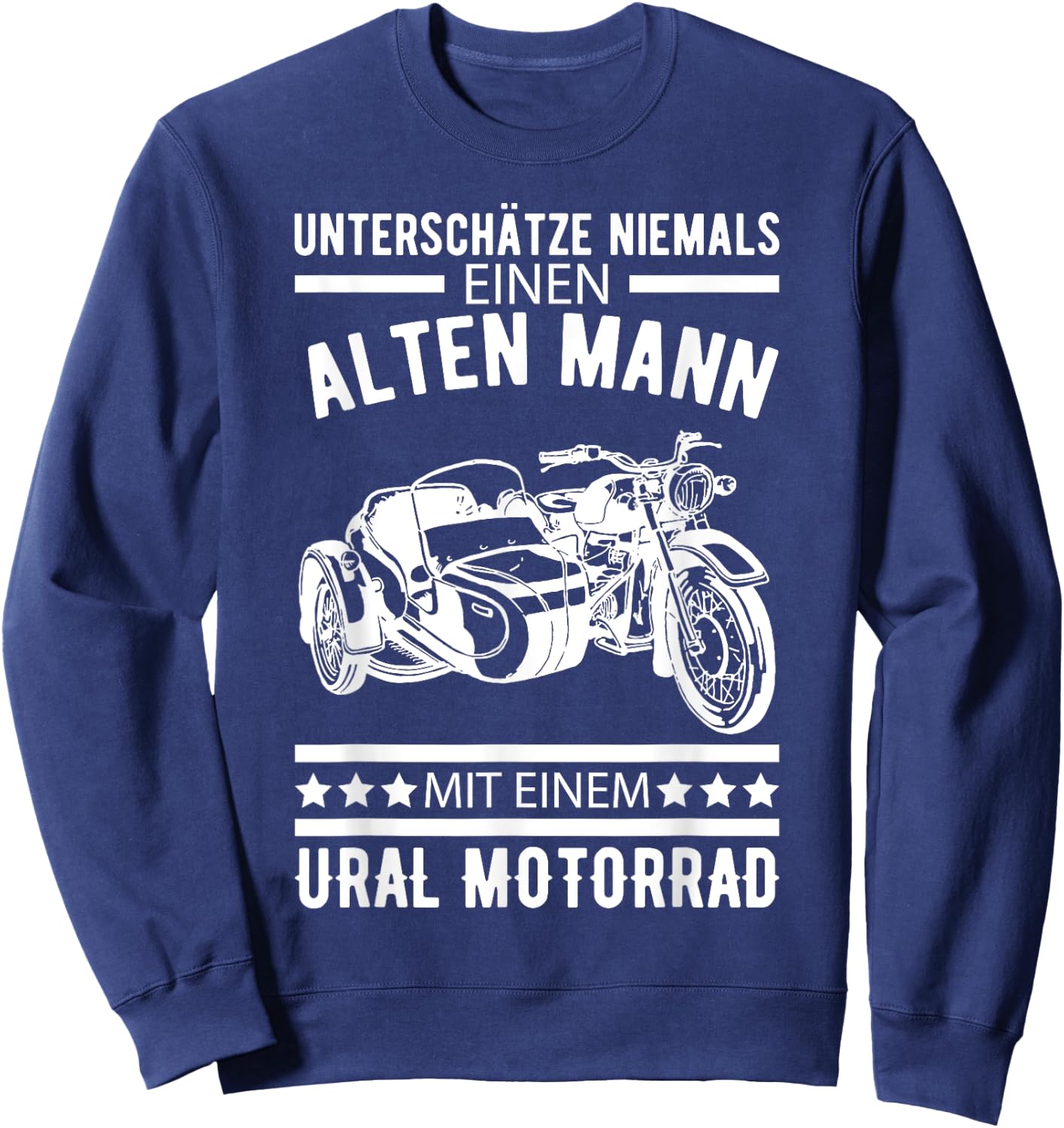 Ural Motorcycle Offroad Motorcyclist Sweatshirt - Sweatshirt | Navy