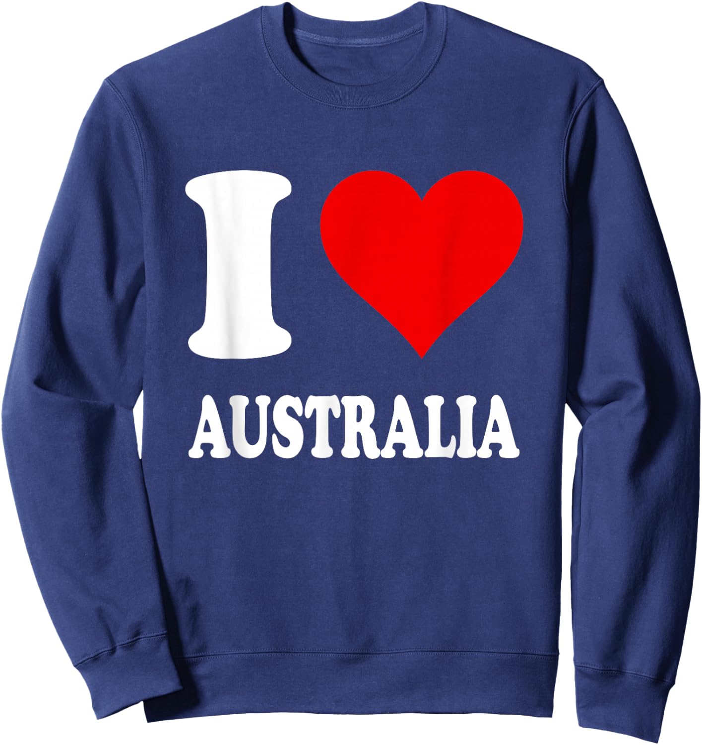 Red Heart I Love Australia Sweatshirt - Sweatshirt | Navy
