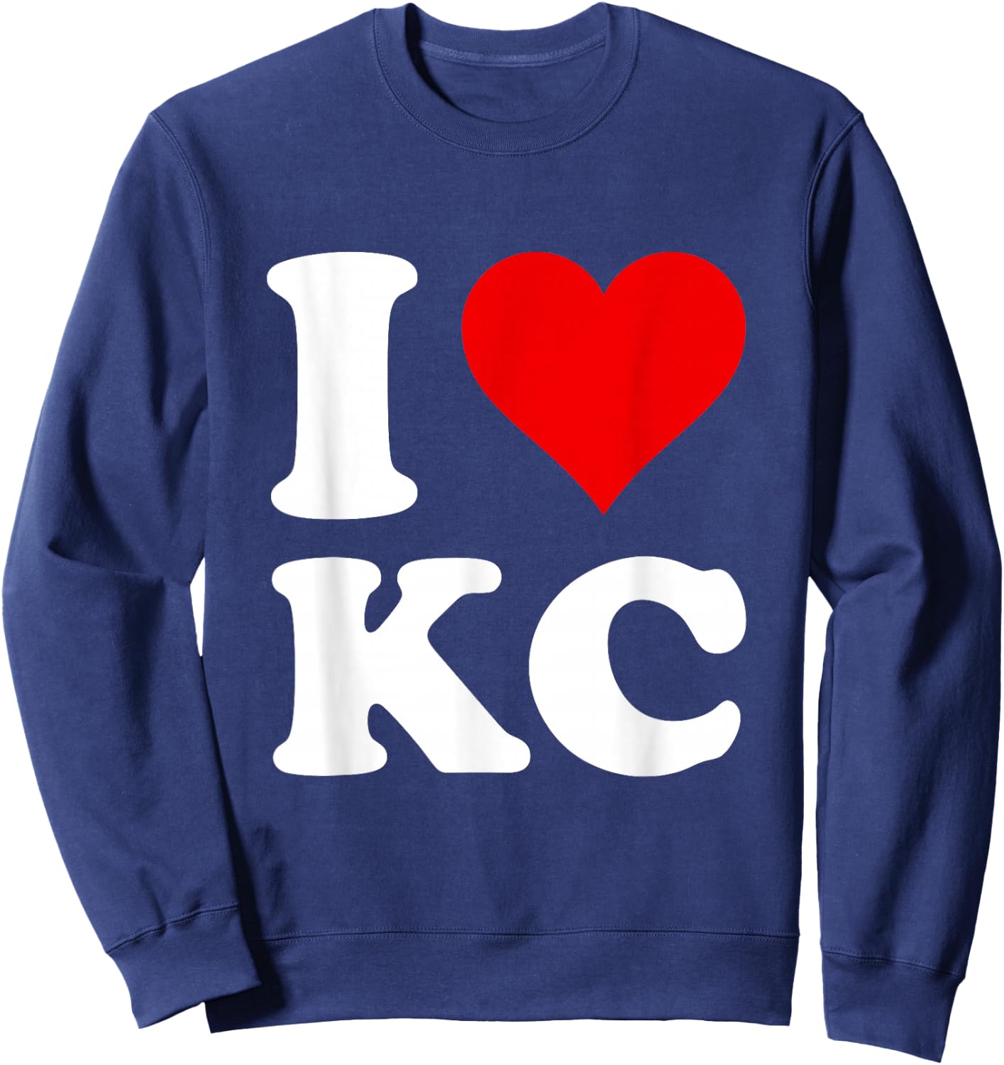 I Love Kc Sweatshirt - Sweatshirt | Navy