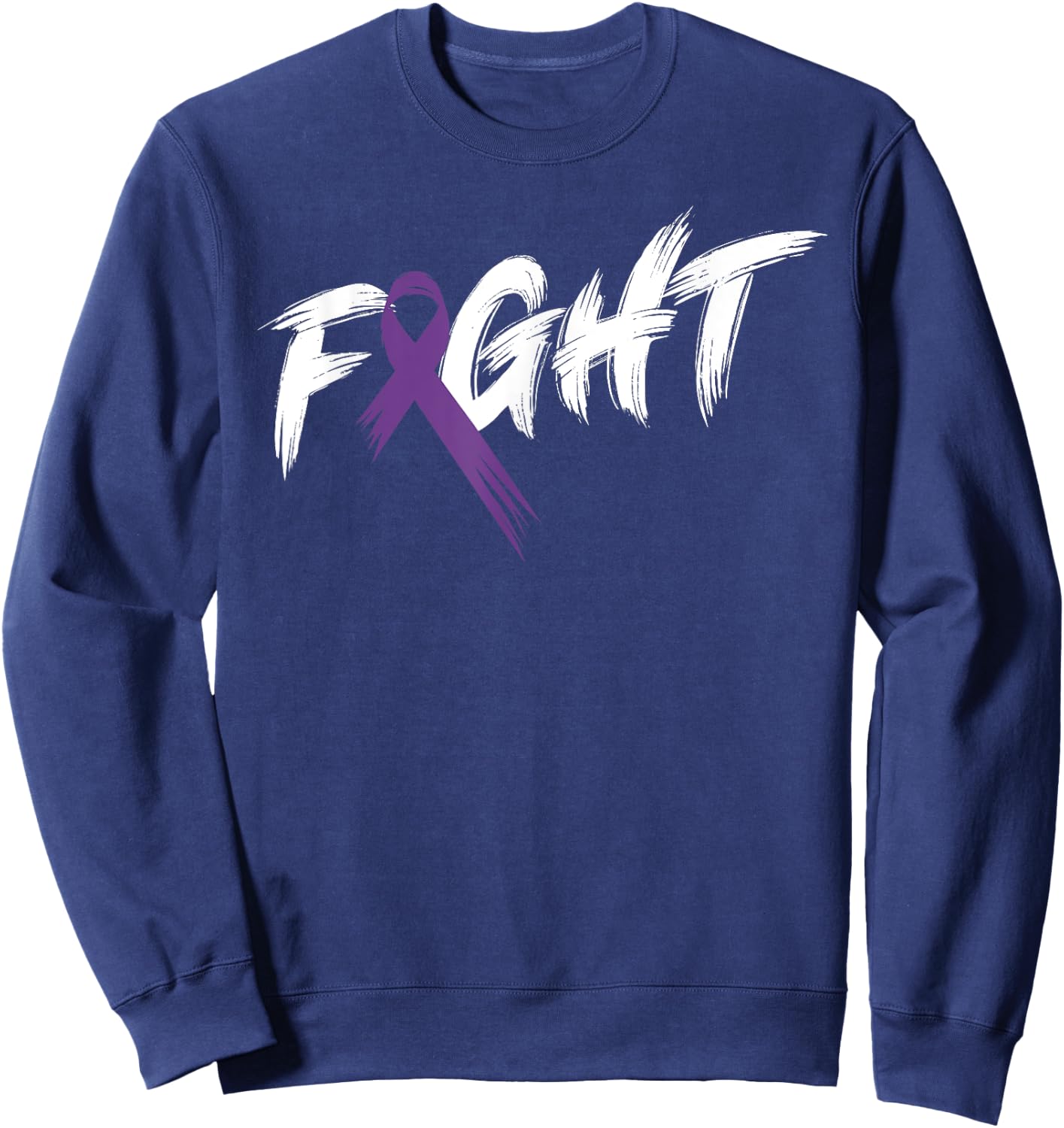 Alzheimer's Awareness Month Fight Vintage Dementia Sweatshirt - Sweatshirt | Navy