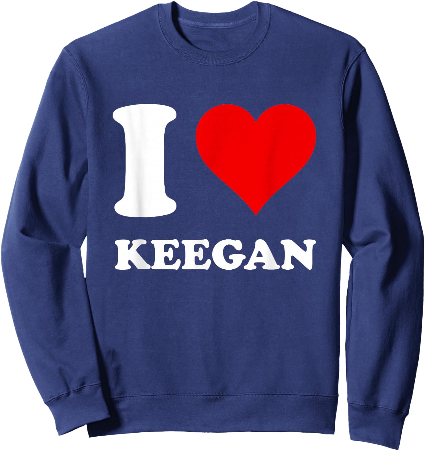 I Love Keegan Sweatshirt - Sweatshirt | Navy