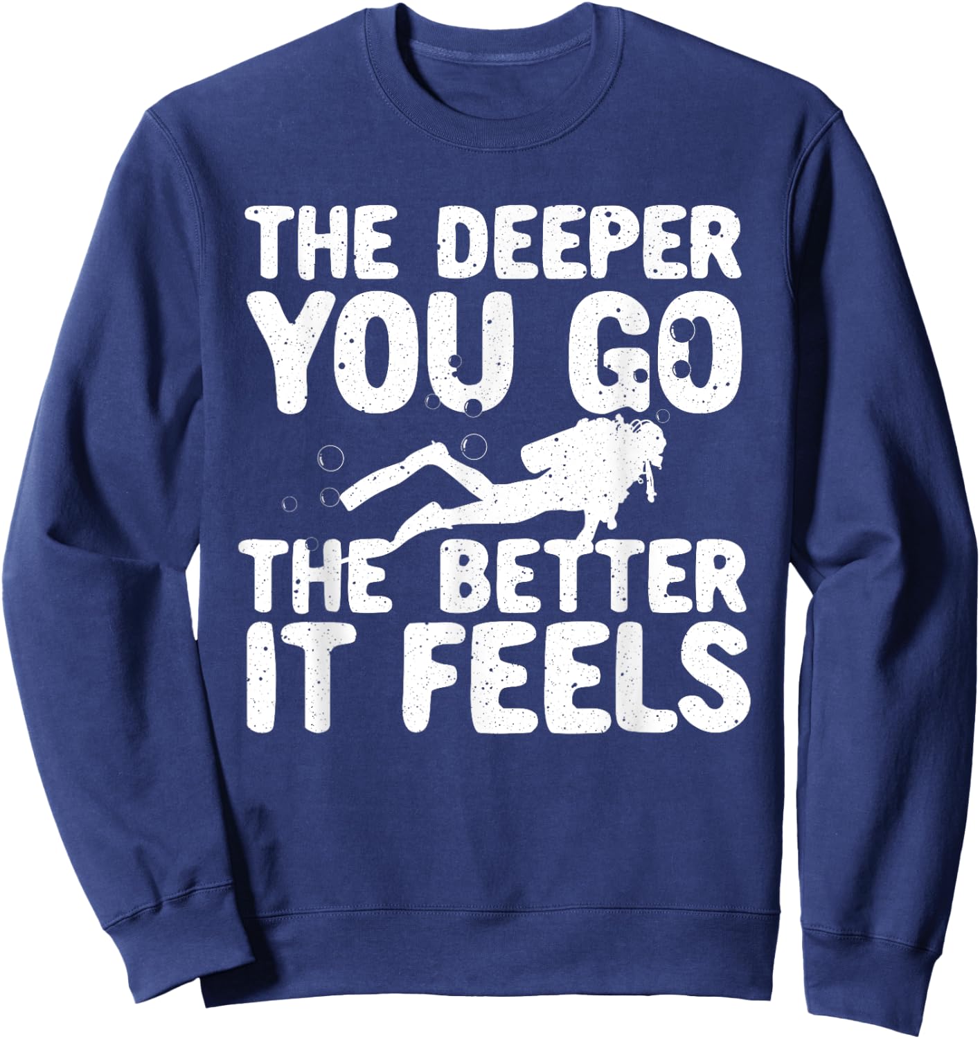 Funny Scuba Diving Themed Design Women Scuba Dive Sweatshirt - Sweatshirt | Navy