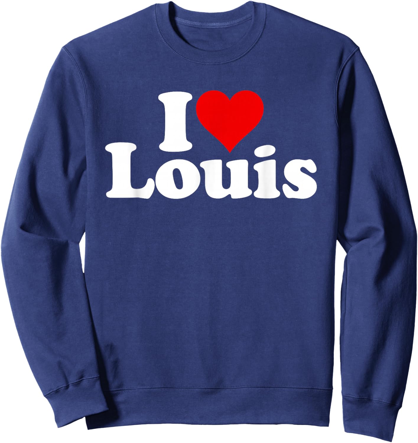 I Love Heart Louis Sweatshirt - Sweatshirt | Navy