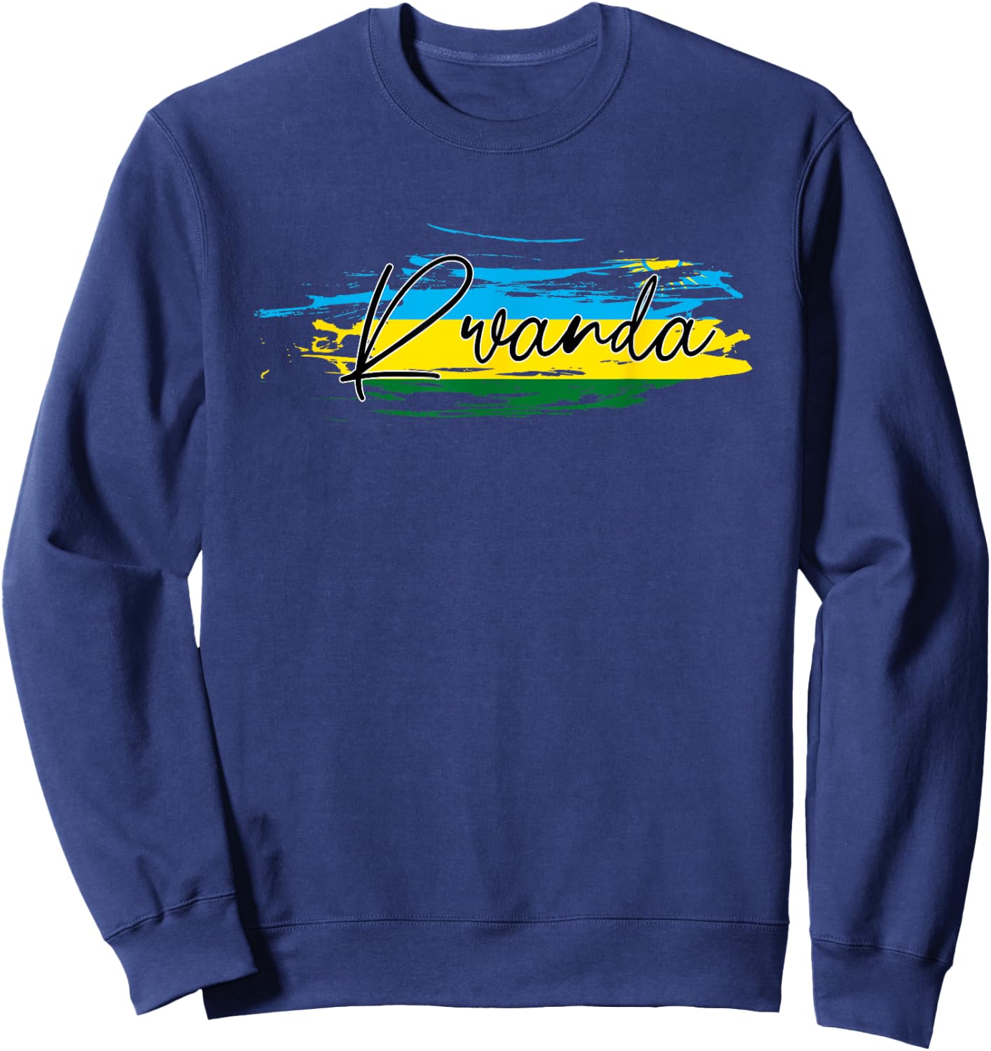 Rwanda Flag Sweatshirt - Sweatshirt | Navy