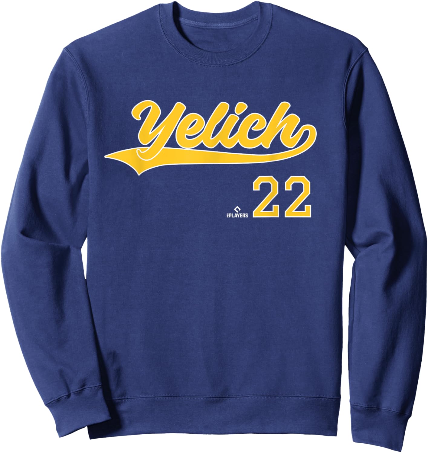 Vintage Gameday Christian Yelich Milwaukee MLBPA Sweatshirt - Sweatshirt | Navy
