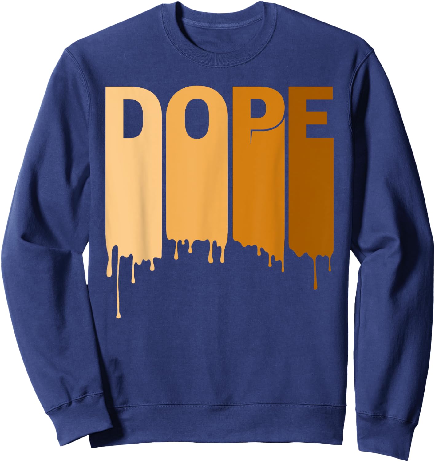 Dope Black History Month Melanin Poppin Proud Black Women Sweatshirt - Sweatshirt | Navy