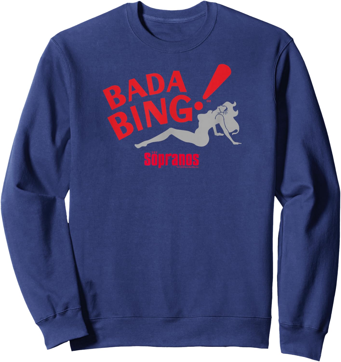 The Sopranos Bada Bing! Adult Sweatshirt - Sweatshirt | Navy