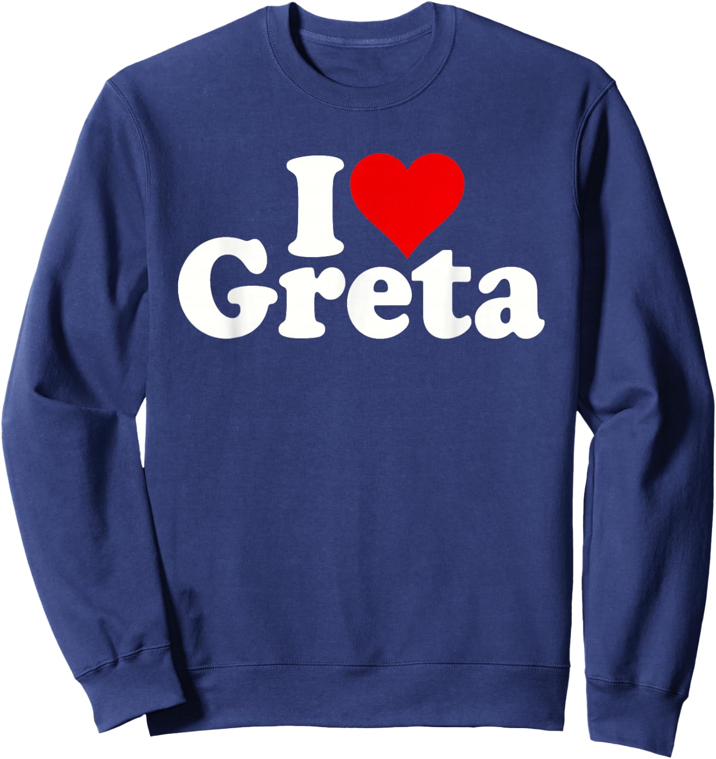 I Love Heart Greta Sweatshirt - Sweatshirt | Navy