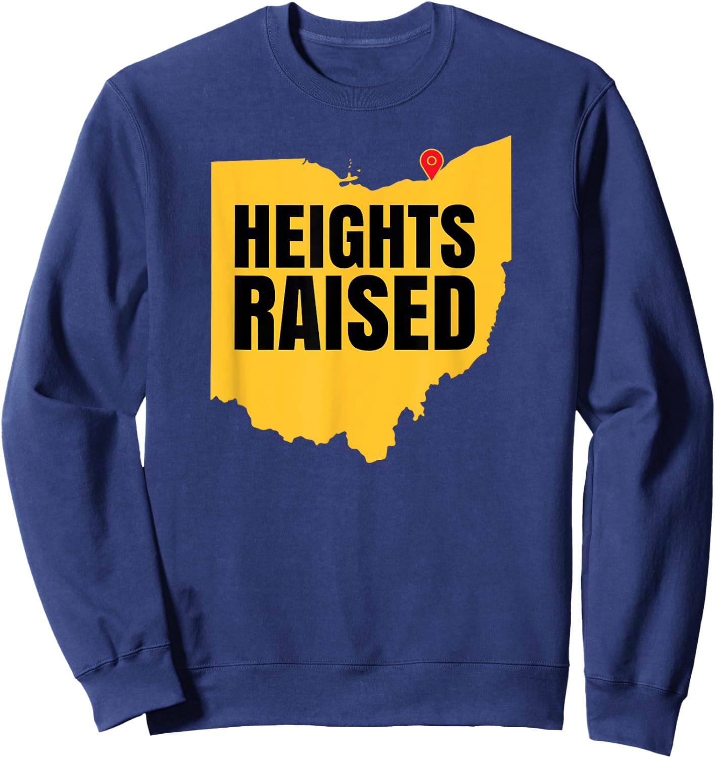Heights Raised - The Cleveland Heights 2023 Sweatshirt - Sweatshirt | Navy
