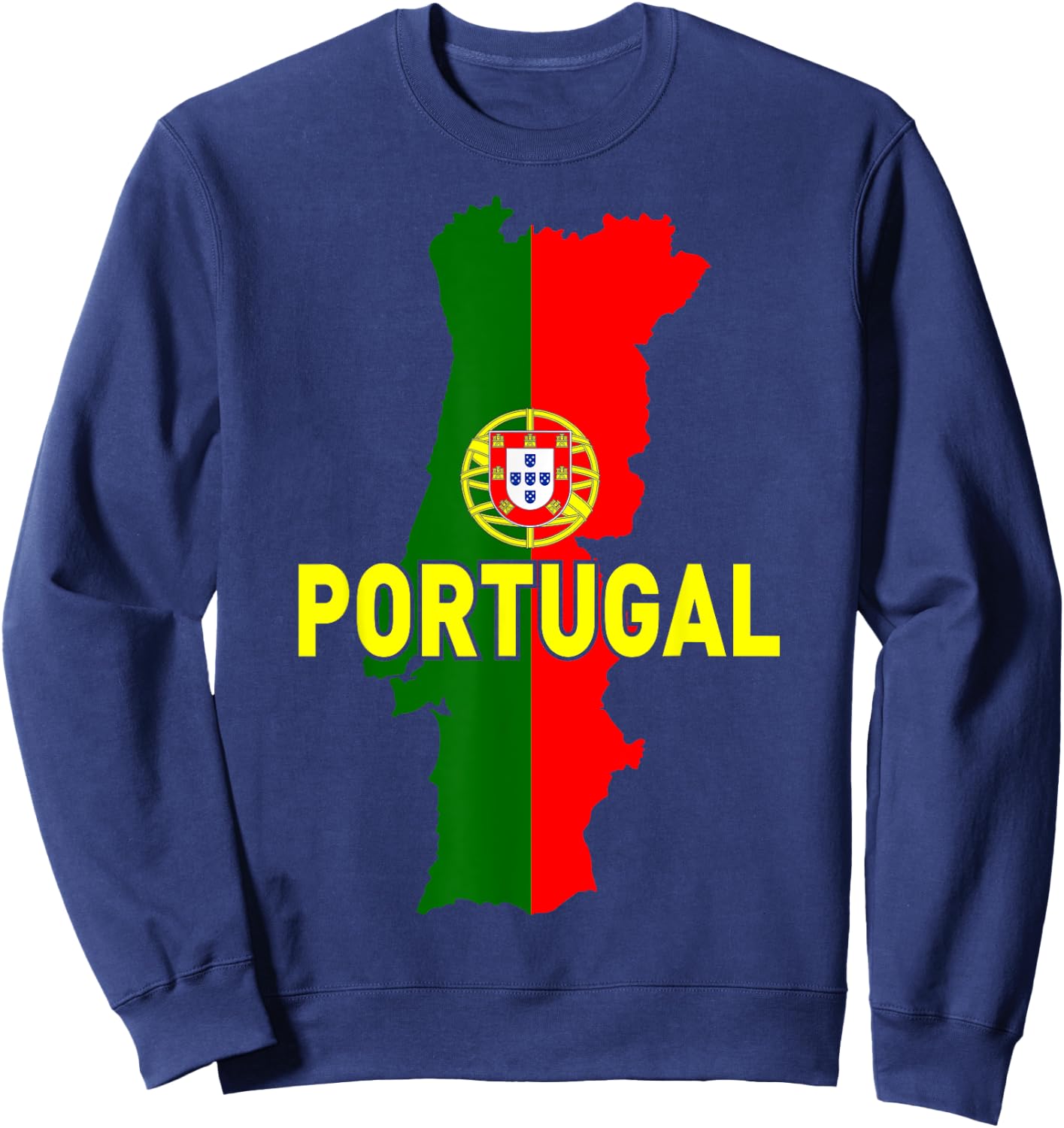 Proud Family and Patriotic Flag of Country Portugal Kids Men Sweatshirt - Sweatshirt | Navy