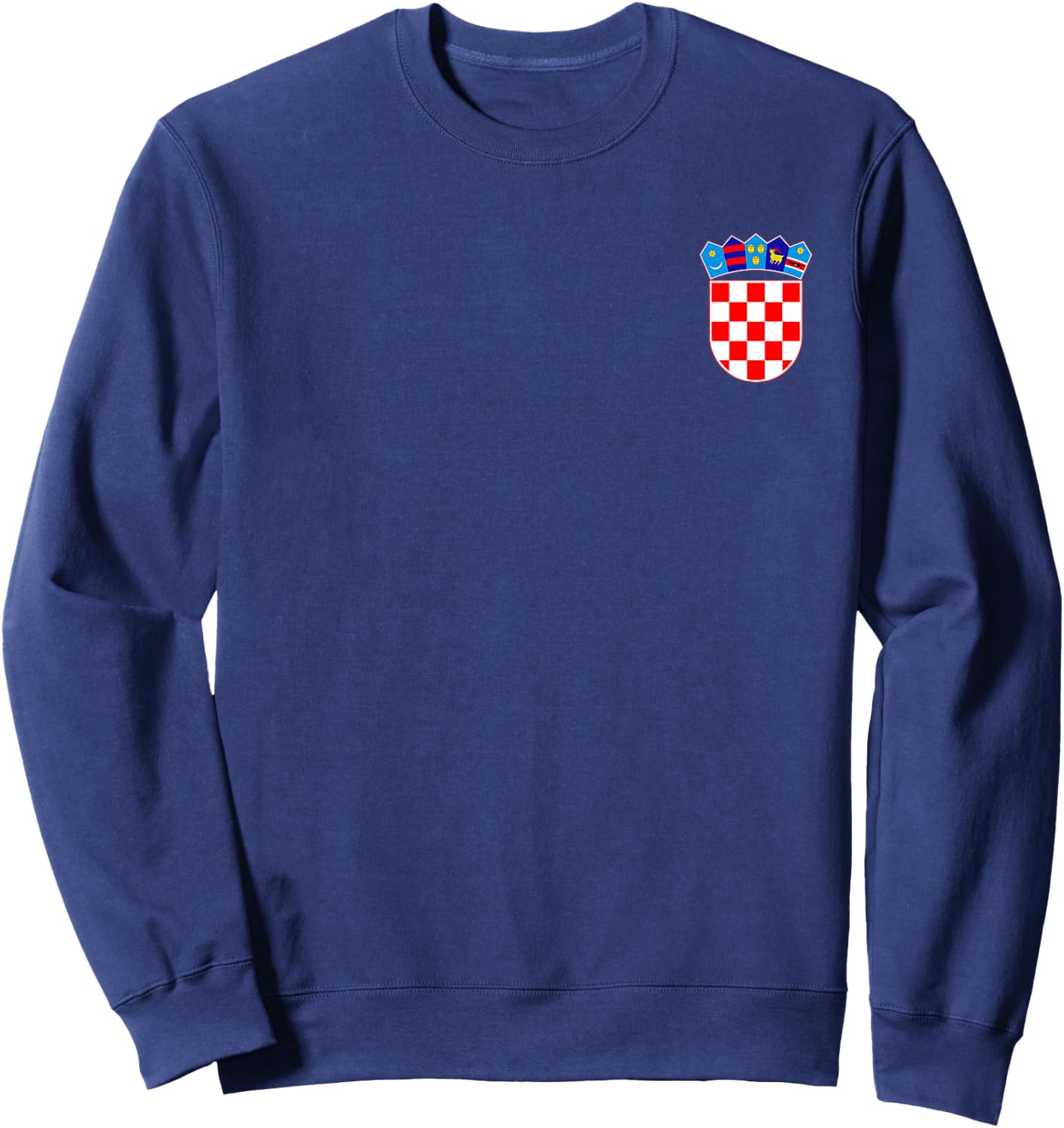 Croatia Flag and Coat of ARMS Zagreb Dubrovnik Sweatshirt - Sweatshirt | Navy