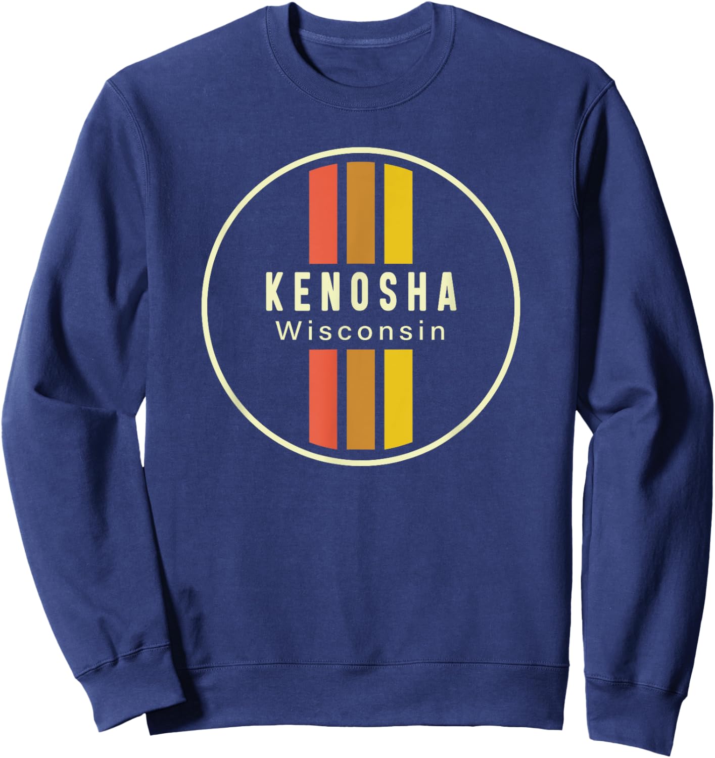 Retro Kenosha Wisconsin Sweatshirt - Sweatshirt | Navy