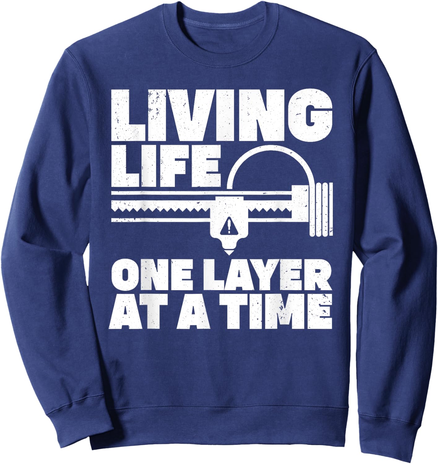 Cool 3D Printing Art Women 3D Printing Printer Lover Sweatshirt - Sweatshirt | Navy