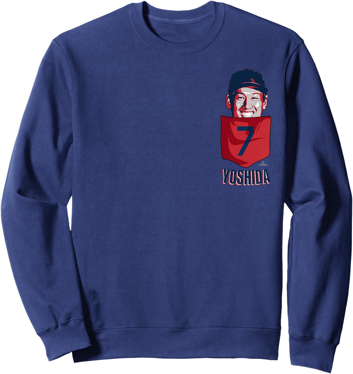 Masataka Yoshida Boston Baseball Pocket MLBPA Sweatshirt - Sweatshirt | Navy