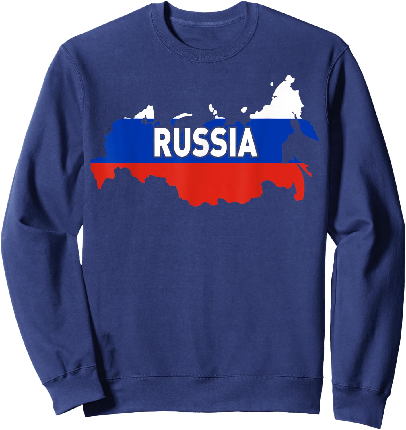Proud Family and Patriotic Flag of Country Russia Sweatshirt - Sweatshirt | Navy