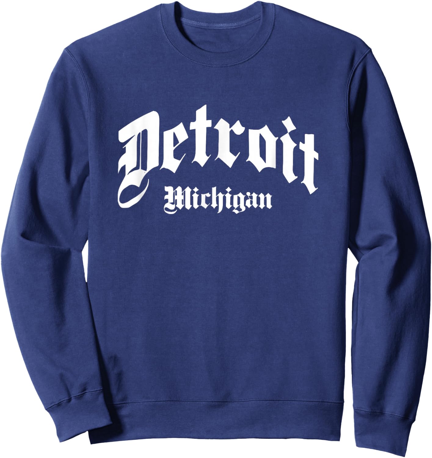 Detroit - Michigan - Old School Design - Classic Sweatshirt - Sweatshirt | Navy
