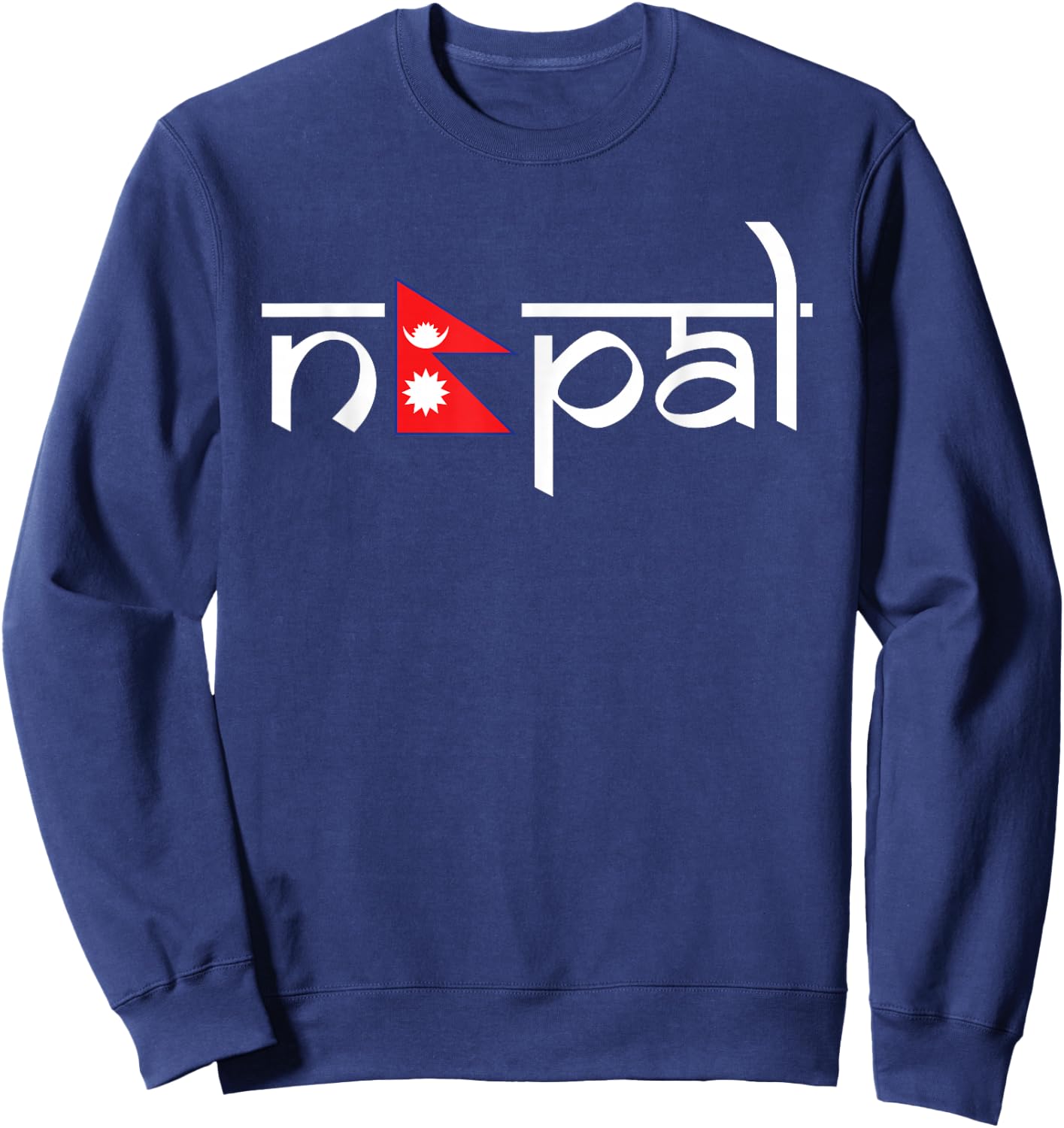 Nepal Flag Sweatshirt - Sweatshirt | Navy