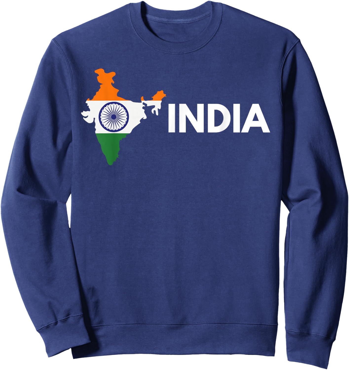 Vintage India Flag Indian Outdoor Trip in India Sweatshirt - Sweatshirt | Navy