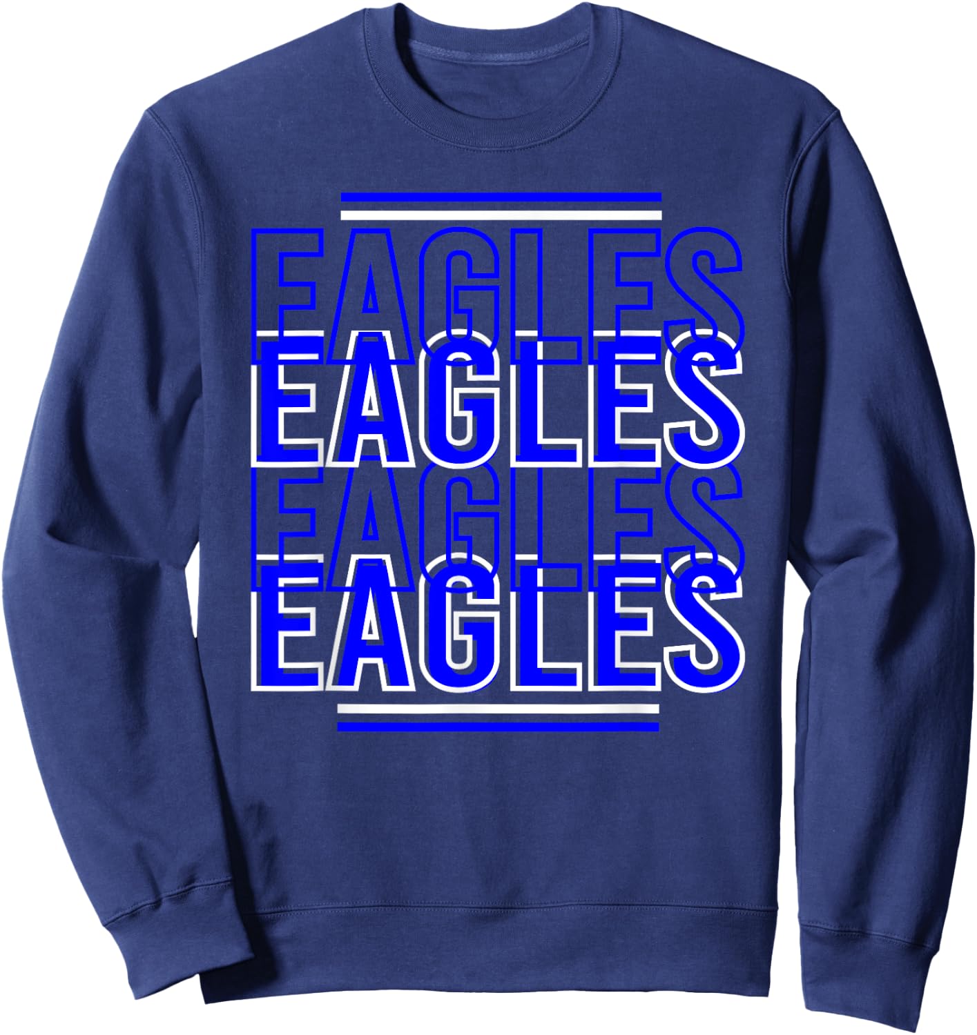 Red Black Eagles School Spirit Eagle Mascot Teacher Women Kids Sweatshirt - Sweatshirt | Navy