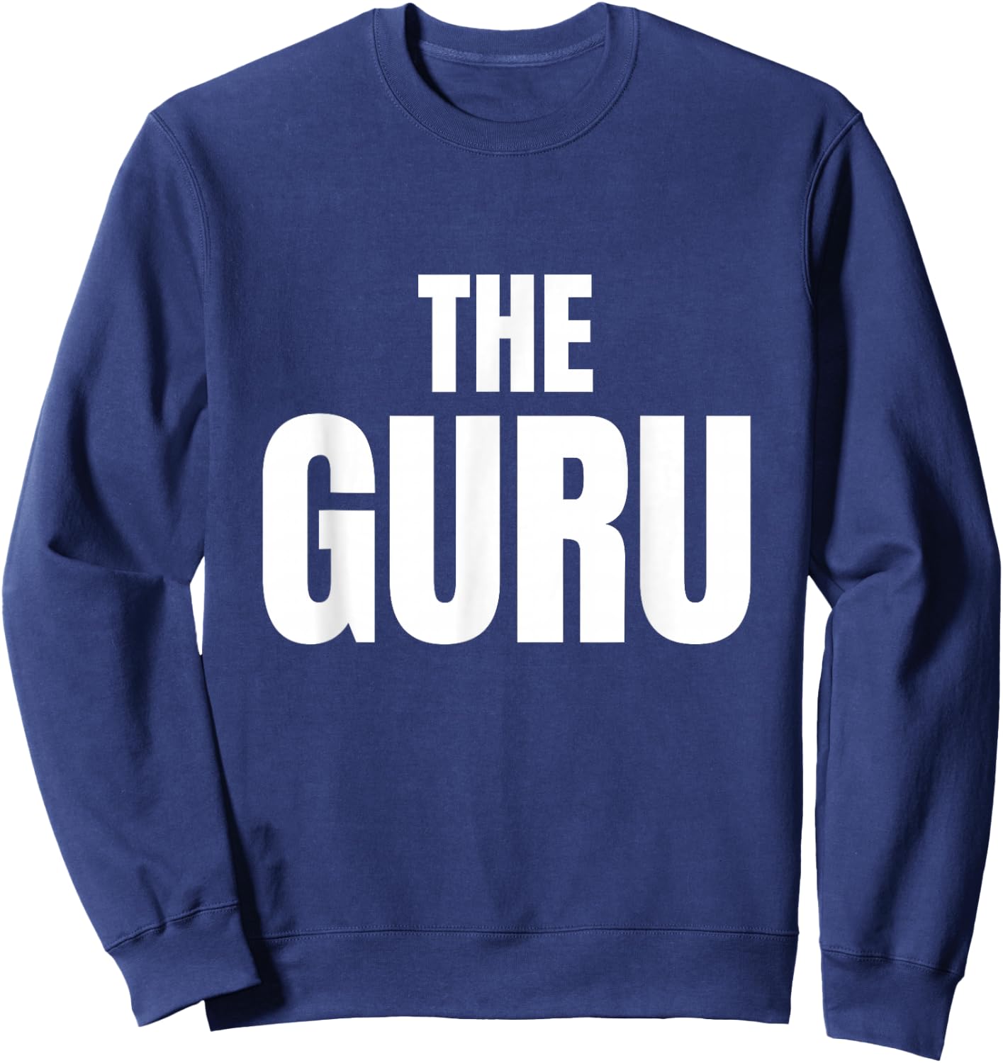 Slogans and Tokens The Guru Black -Adults -Kids Classic Fit Cotton 100% Short Sleeve Small Sweatshirt - Sweatshirt | Navy