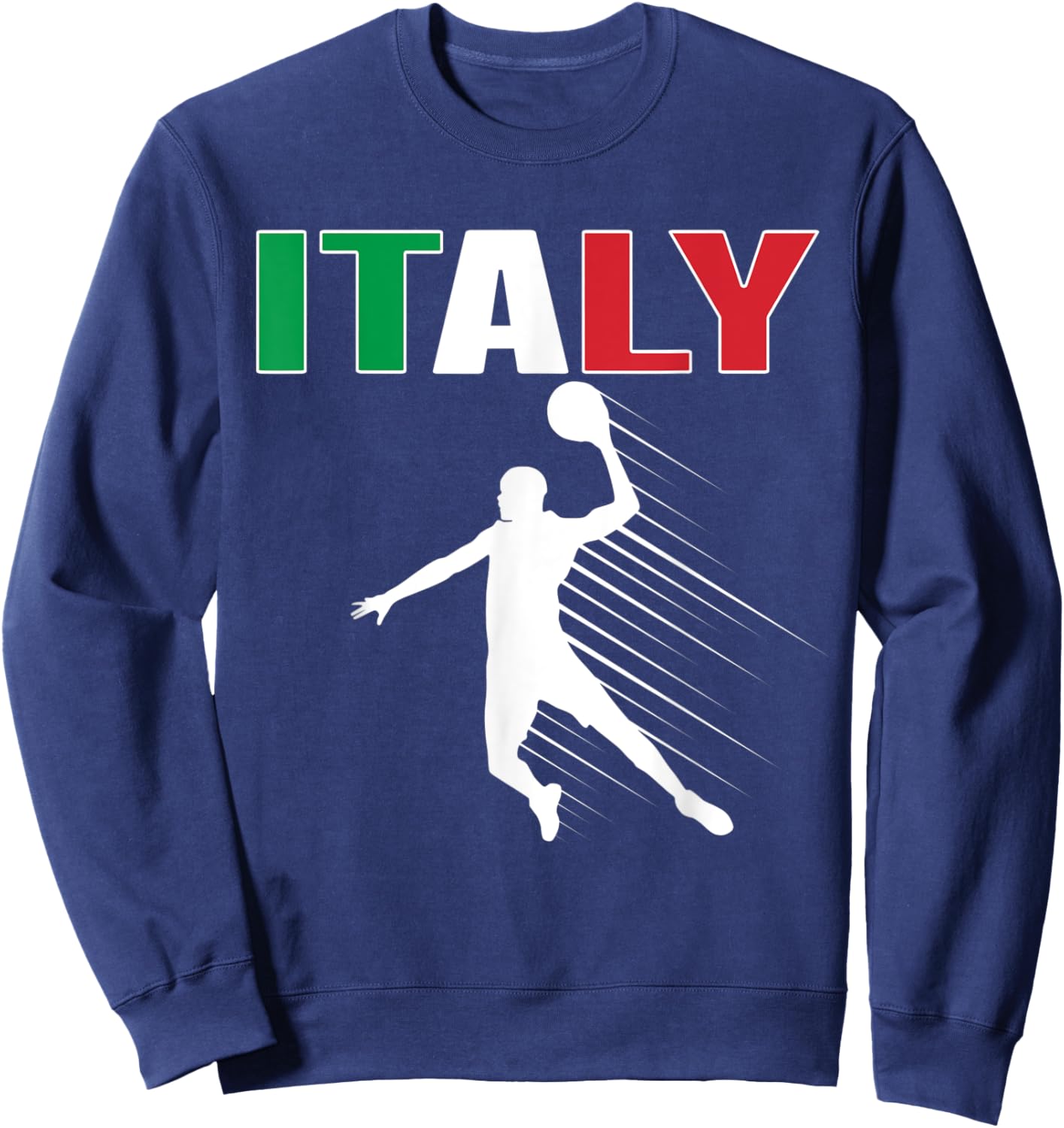 Italy Basketball Lovers Jersey Support Italian Baller Team Sweatshirt - Sweatshirt | Navy