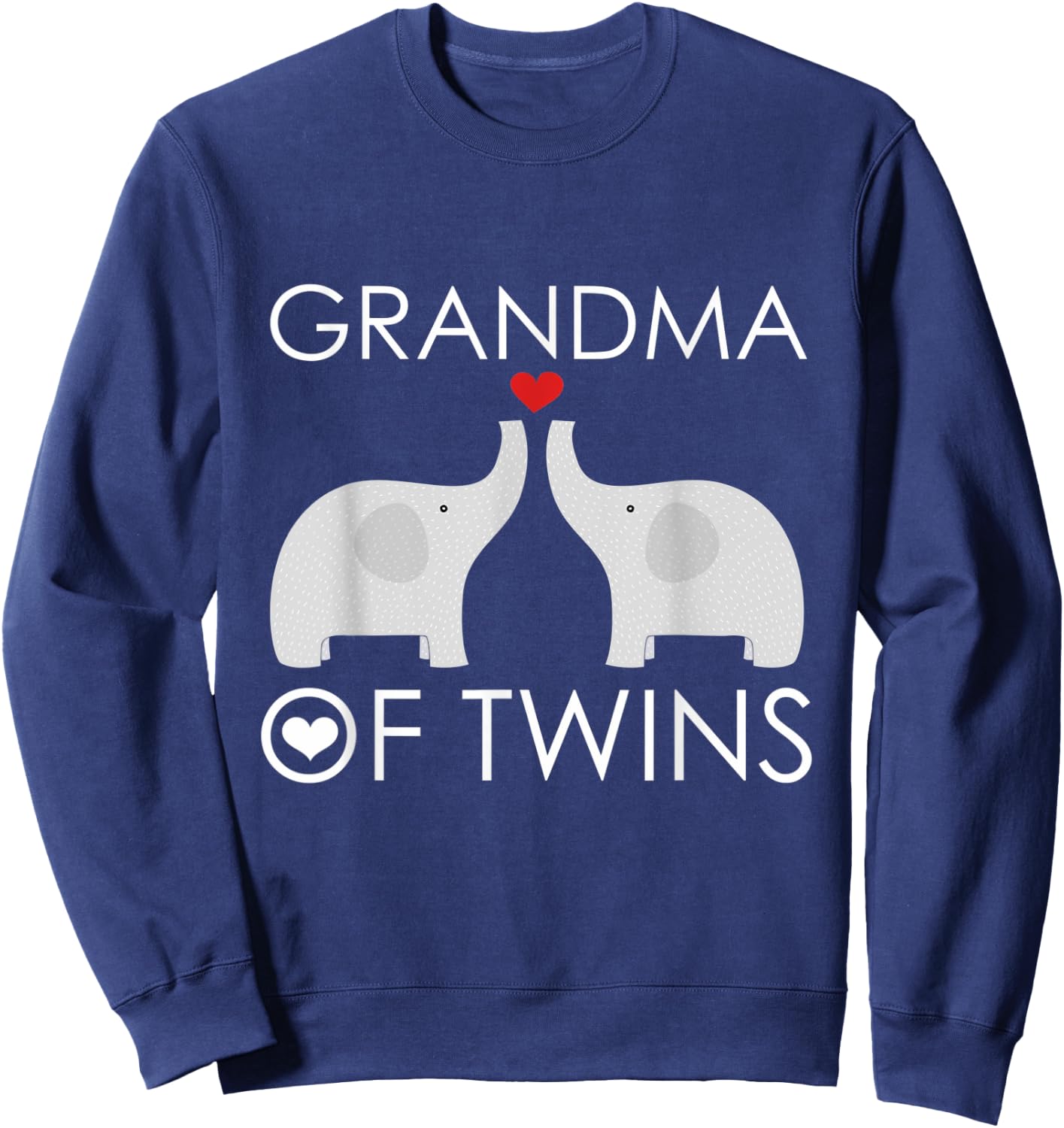 Grandma of Twins Grandmother Gifts Pregnancy Blessed Sweatshirt - Sweatshirt | Navy