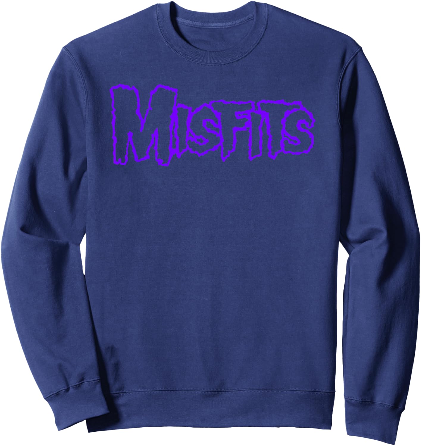 Misfits – Purple Logo Sweatshirt - Sweatshirt | Navy