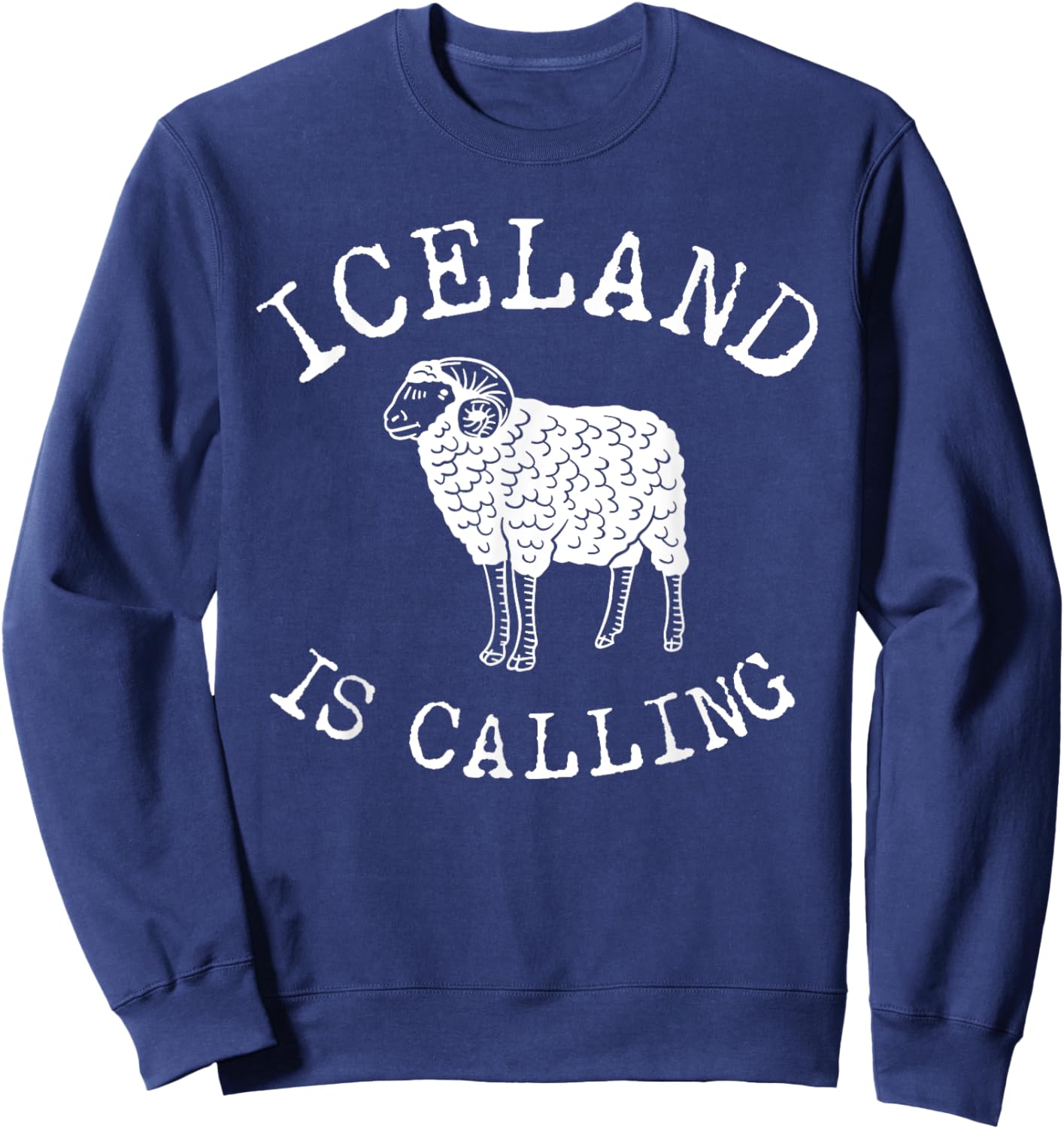 Icelandic Sheep Reykjavik Vacations Iceland Sweatshirt - Sweatshirt | Navy