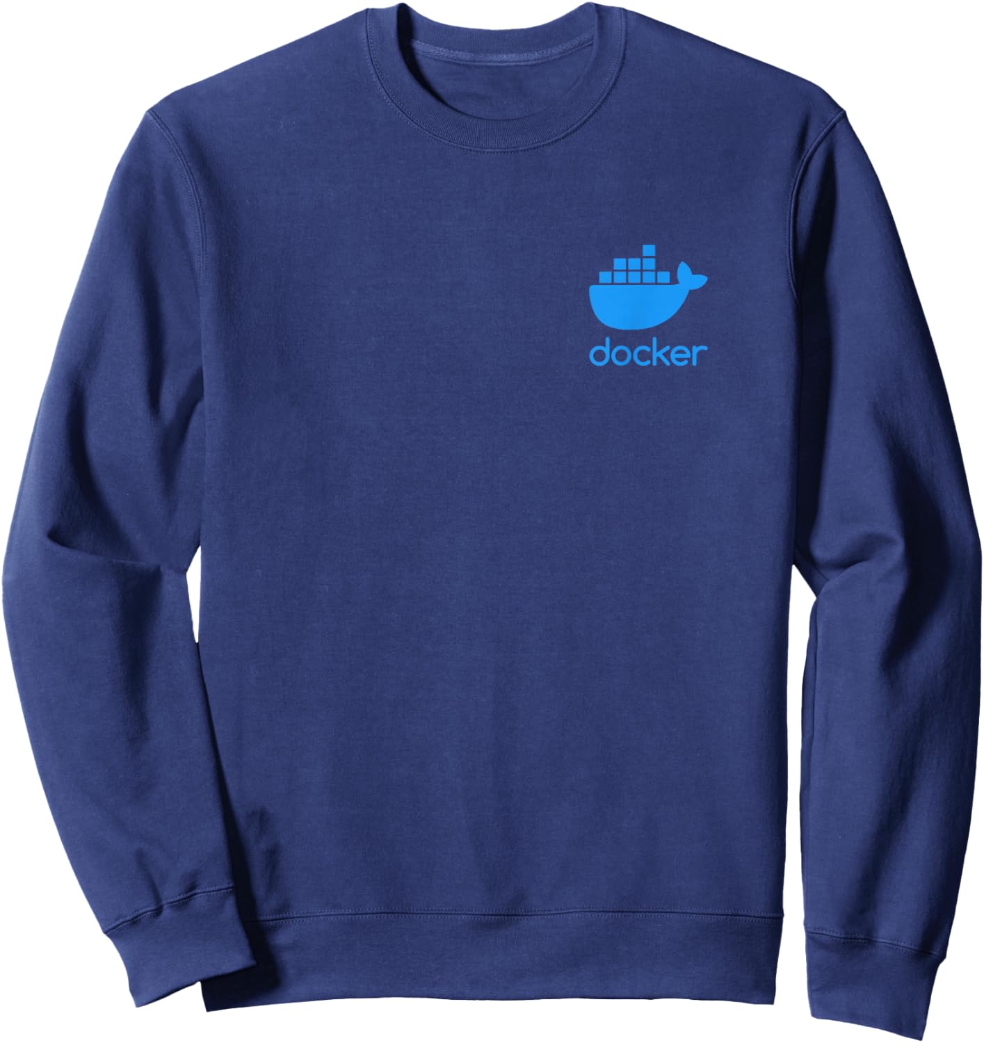 (DOUBLE SIDED) Docker - Software Programming and Developing Sweatshirt - Sweatshirt | Navy
